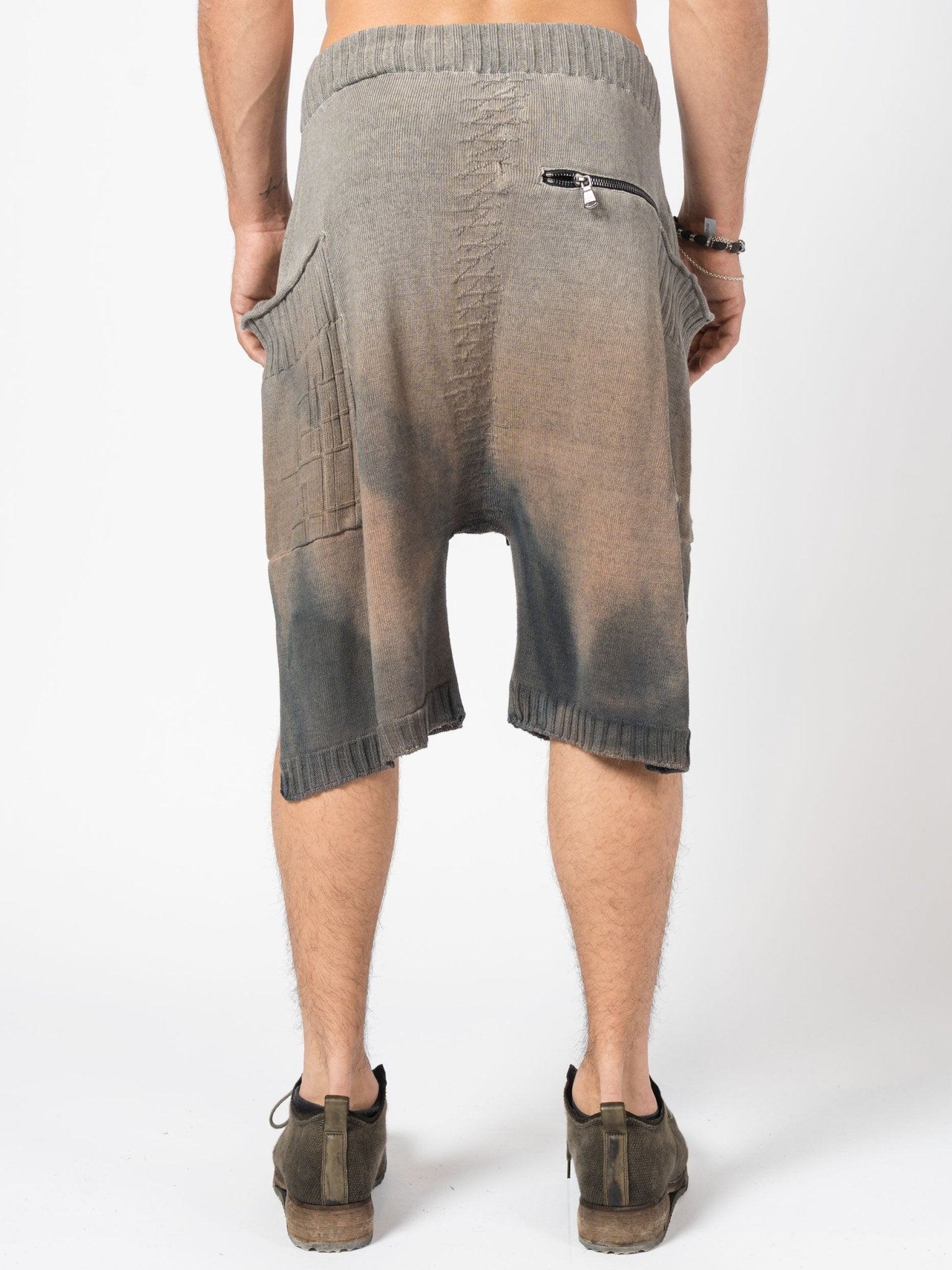 Washed Drop - Crotch Shorts - by MD75
