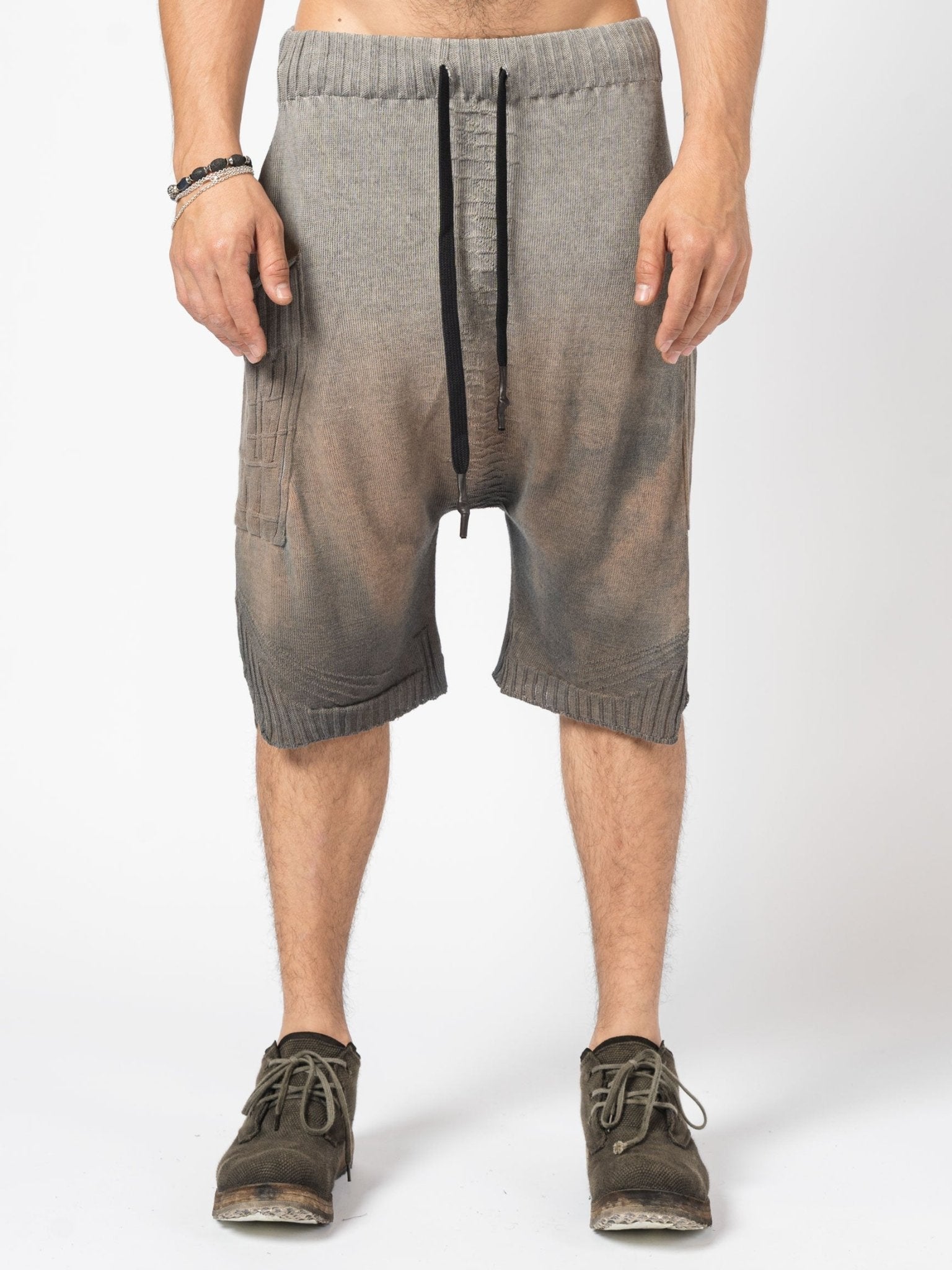 Washed Drop - Crotch Shorts - by MD75