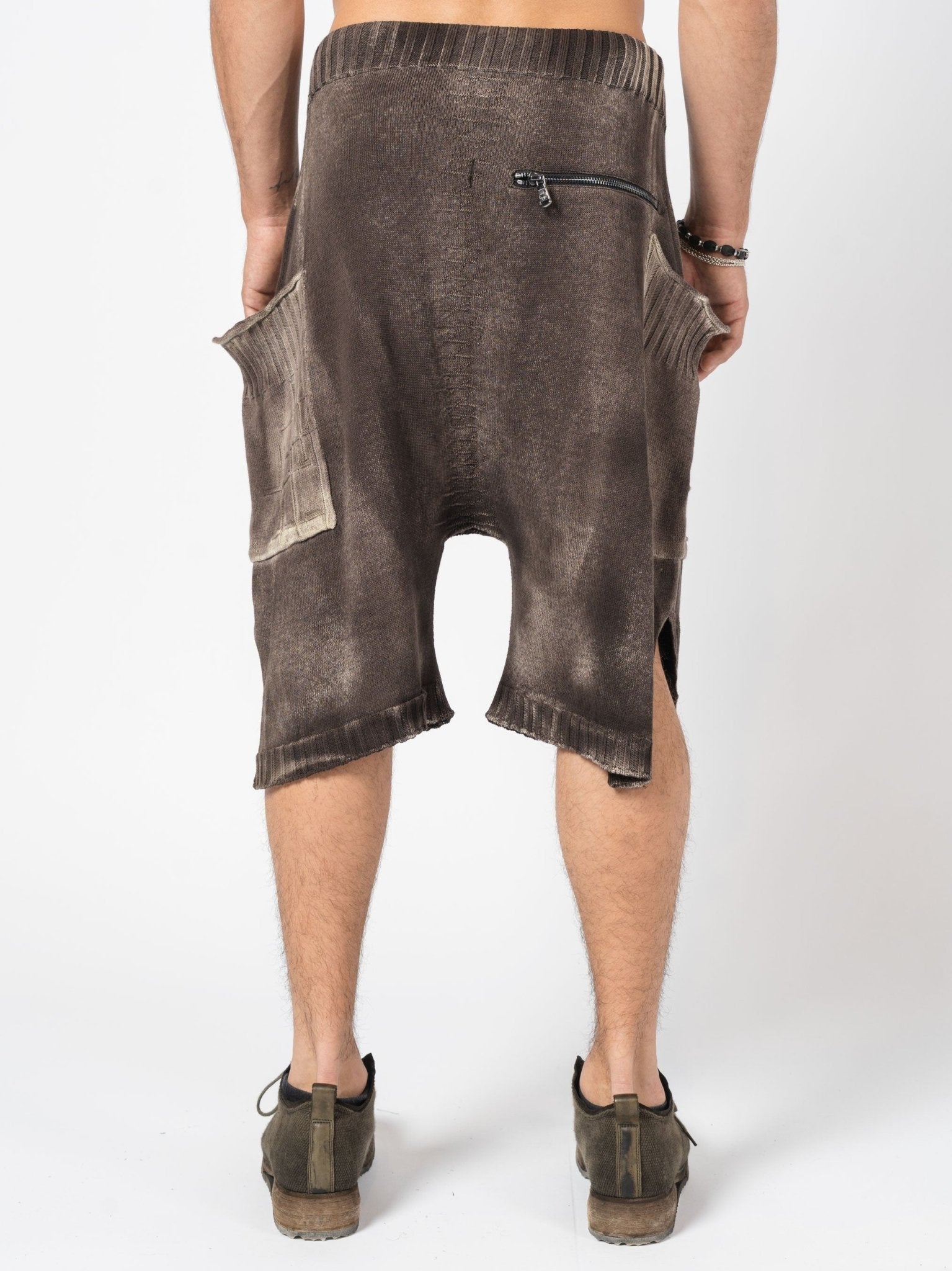 Washed Drop - Crotch Shorts - by MD75