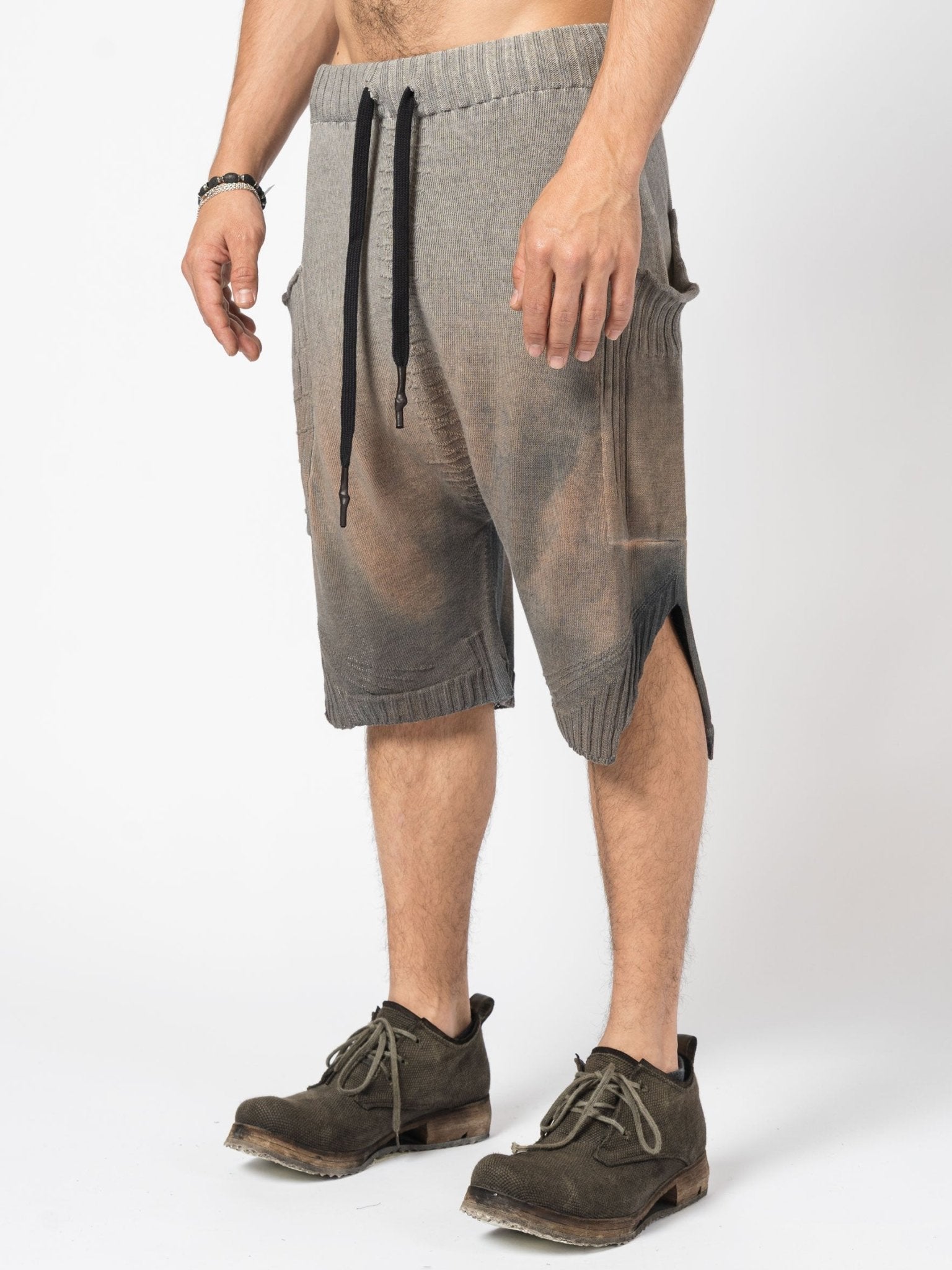 Washed Drop - Crotch Shorts - by MD75