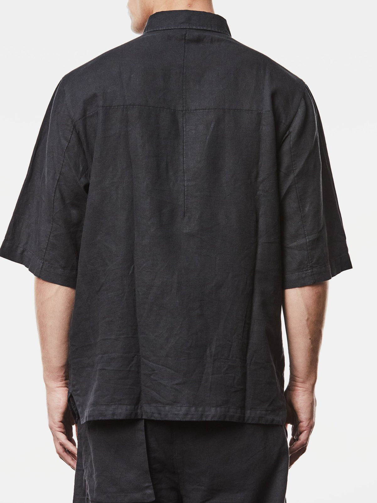 Washed Woven Linen Shirt - by THOM KROM