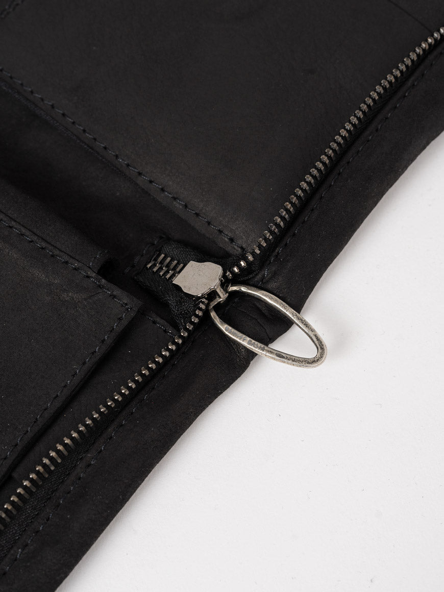 Waxed Nubuck Wallet - by DANIELE BASTA