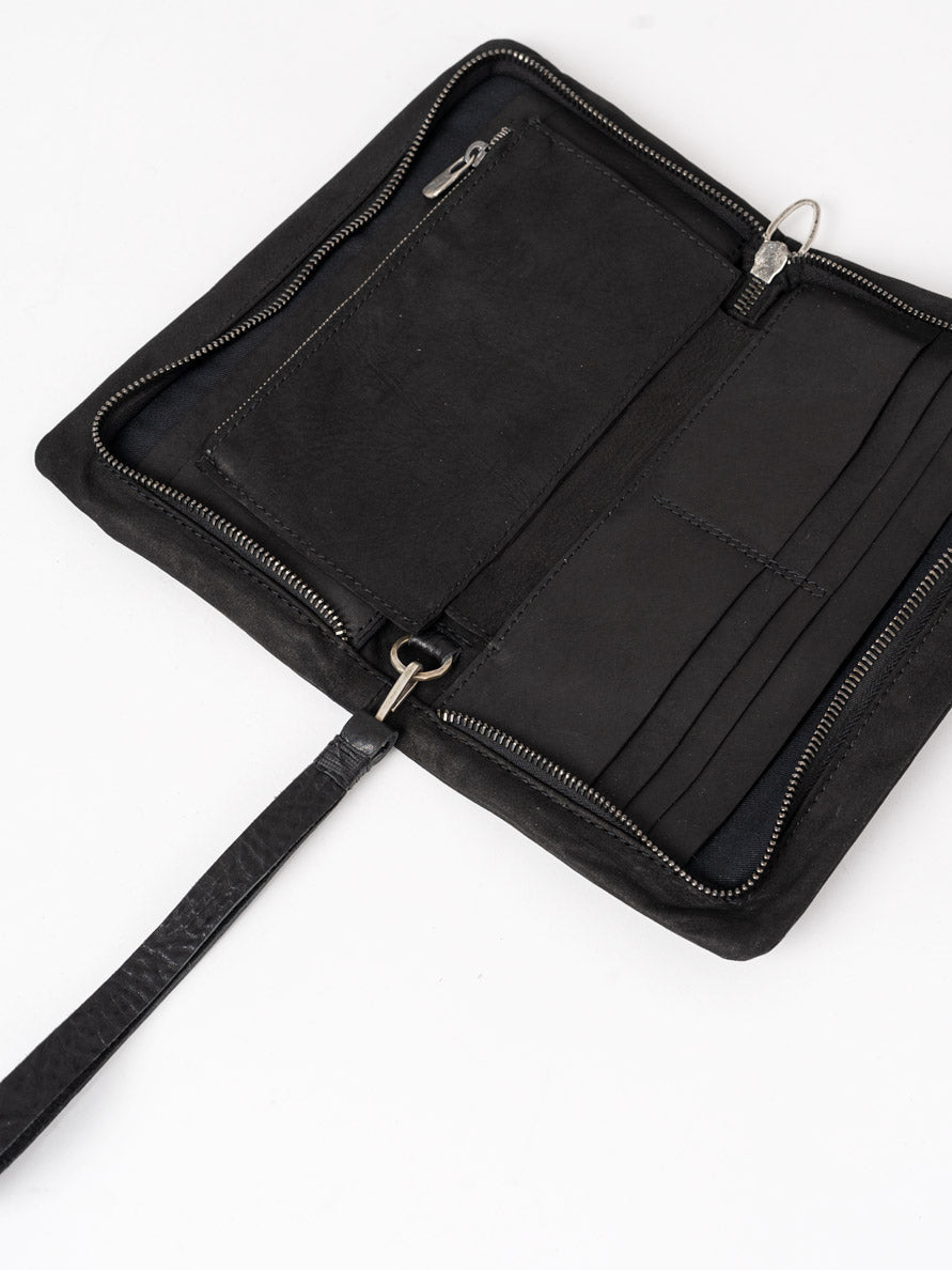 Waxed Nubuck Wallet - by DANIELE BASTA