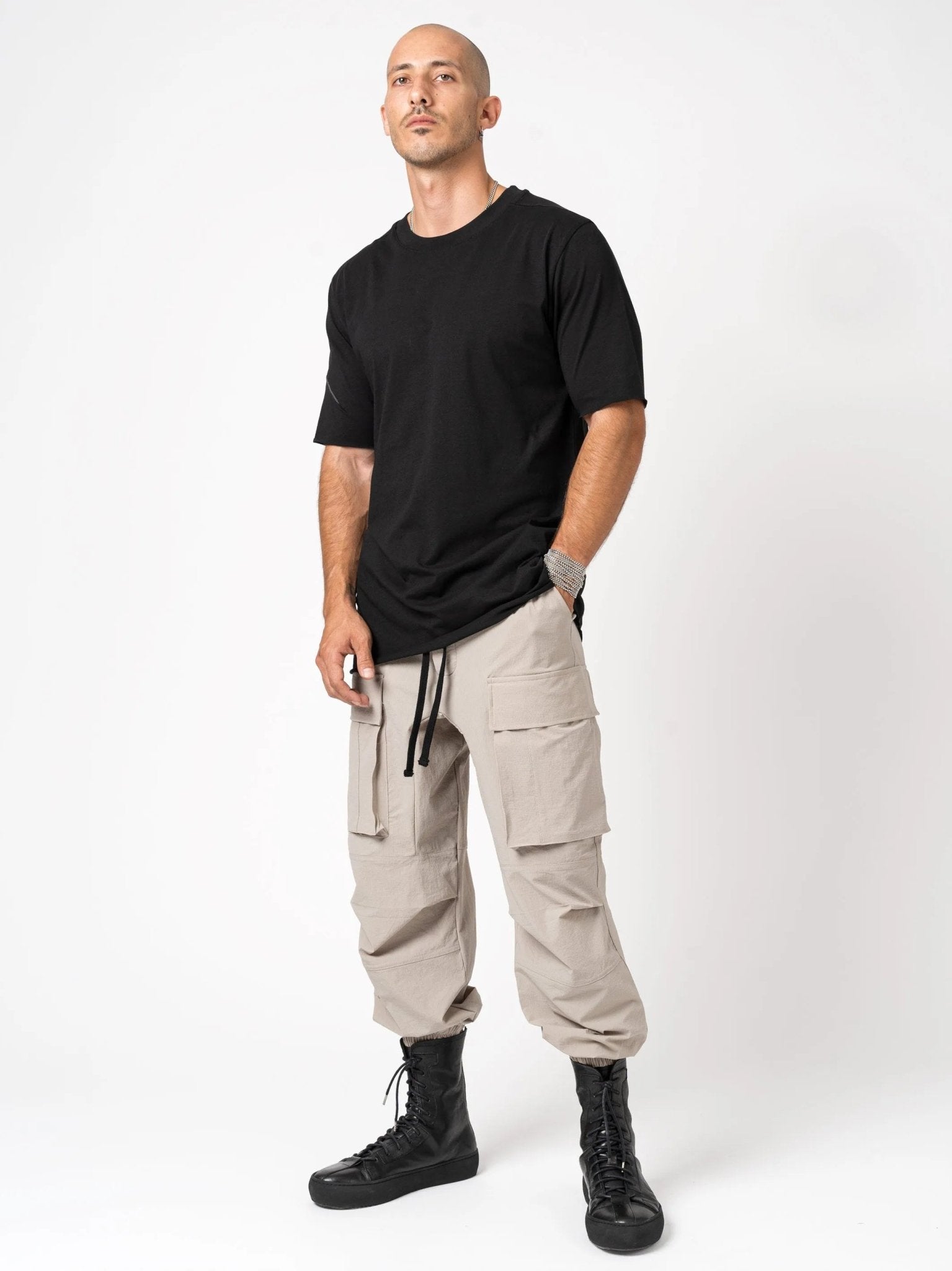 Wide fit cargo trousers - by THOM KROM