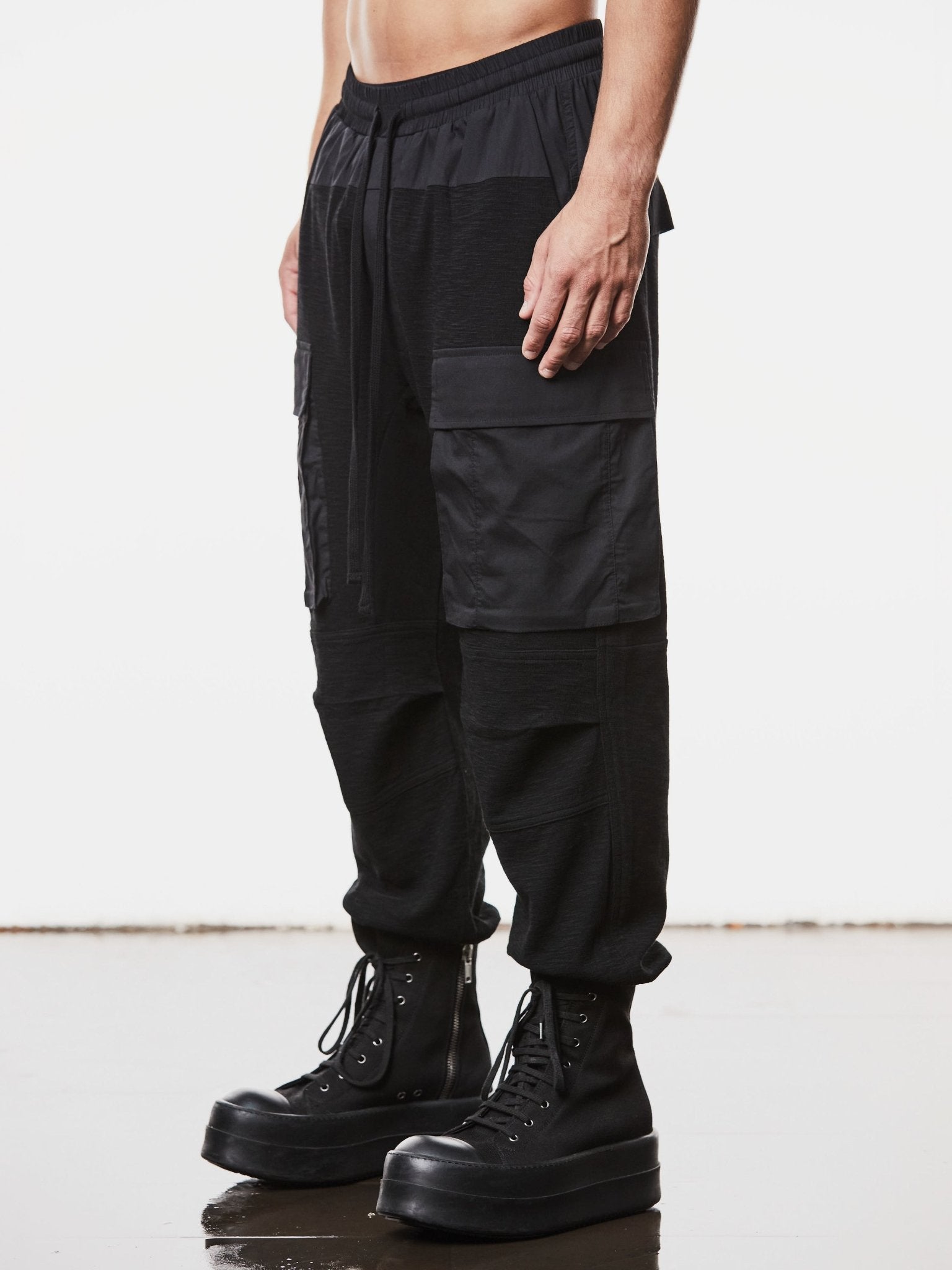 Wide Fit Matmix Trousers - by THOM KROM