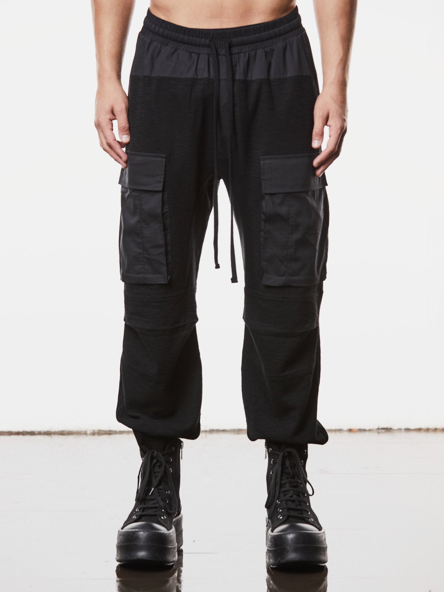 Wide Fit Matmix Trousers - by THOM KROM