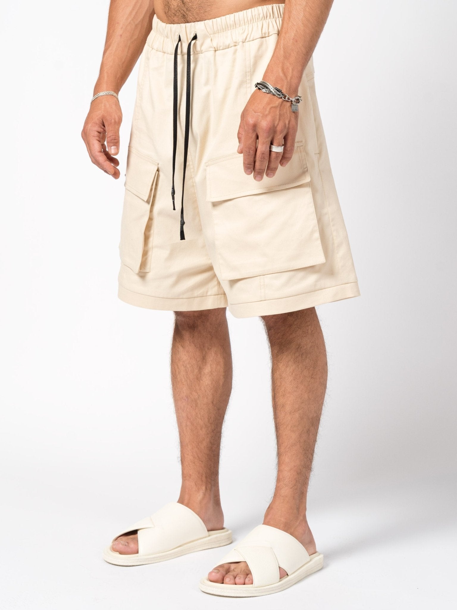 Wide - Leg Cargo Shorts - by 139DEC