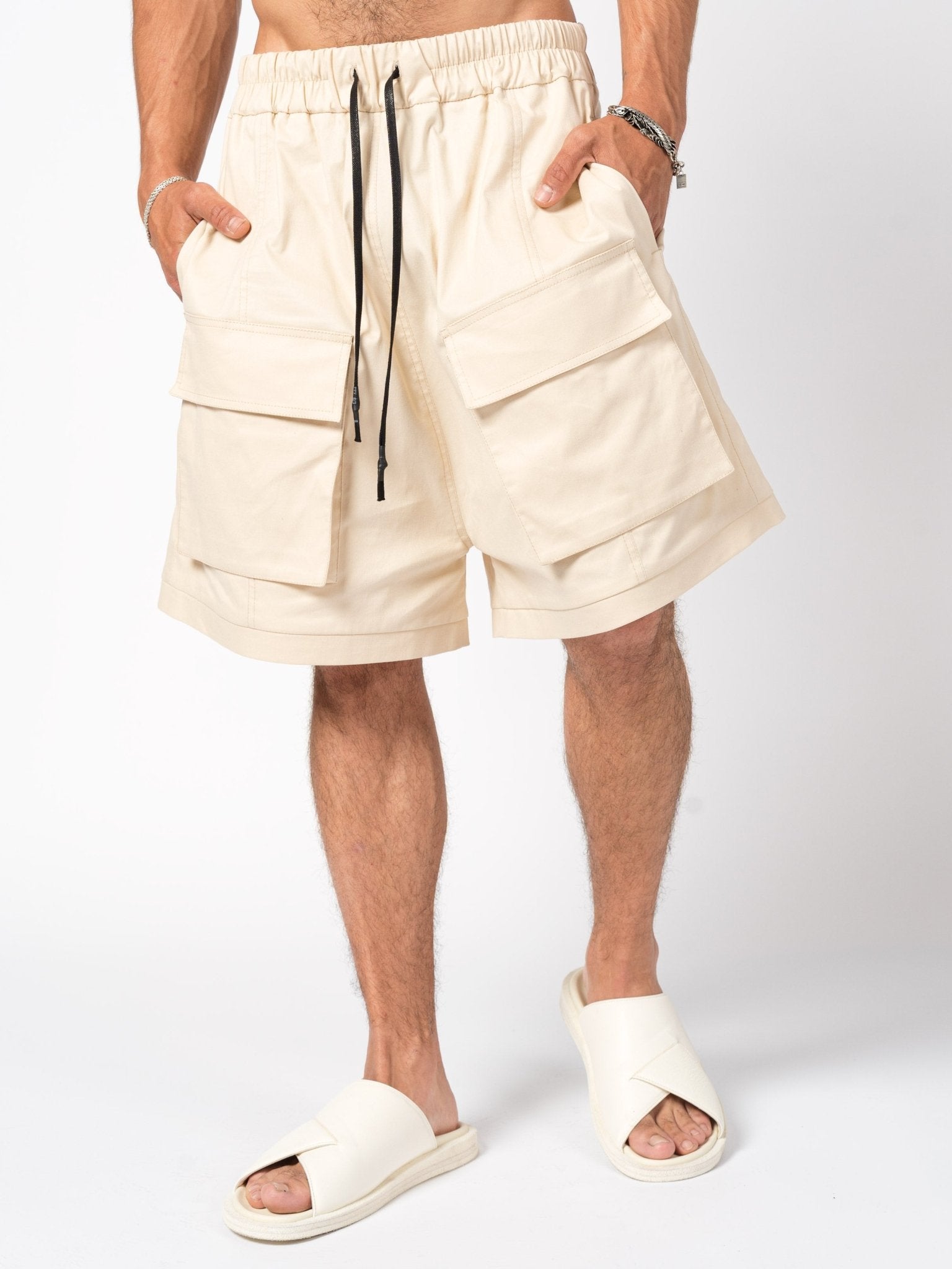 Wide - Leg Cargo Shorts - by 139DEC