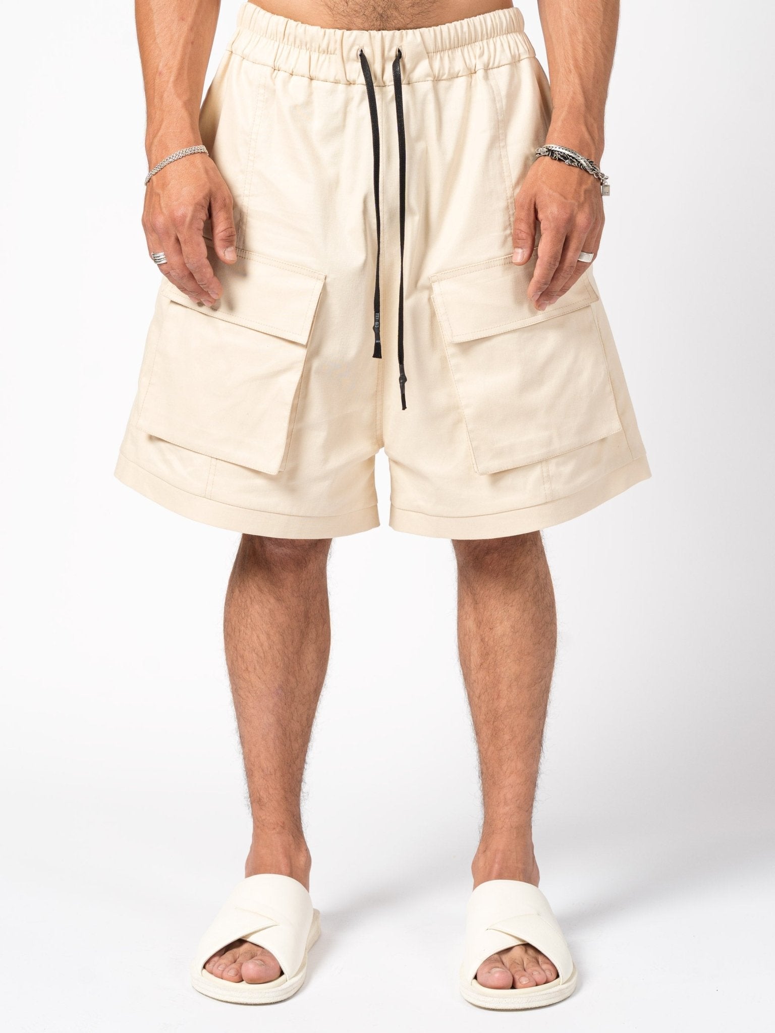 Wide - Leg Cargo Shorts - by 139DEC