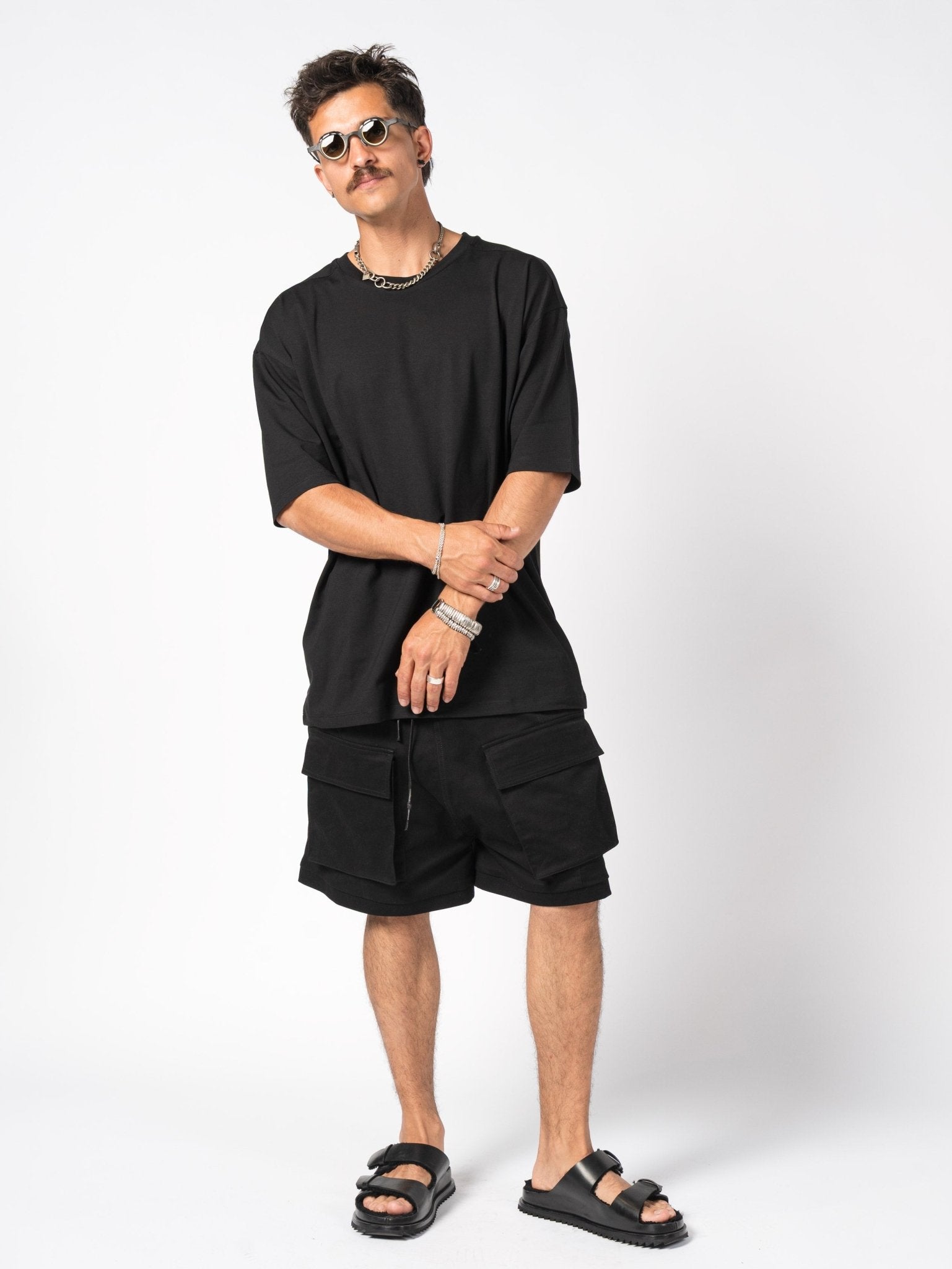 Wide - Leg Cargo Shorts - by 139DEC