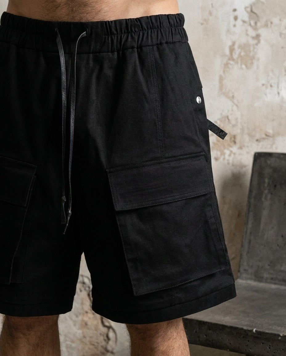 Wide - Leg Cargo Shorts - by 139DEC
