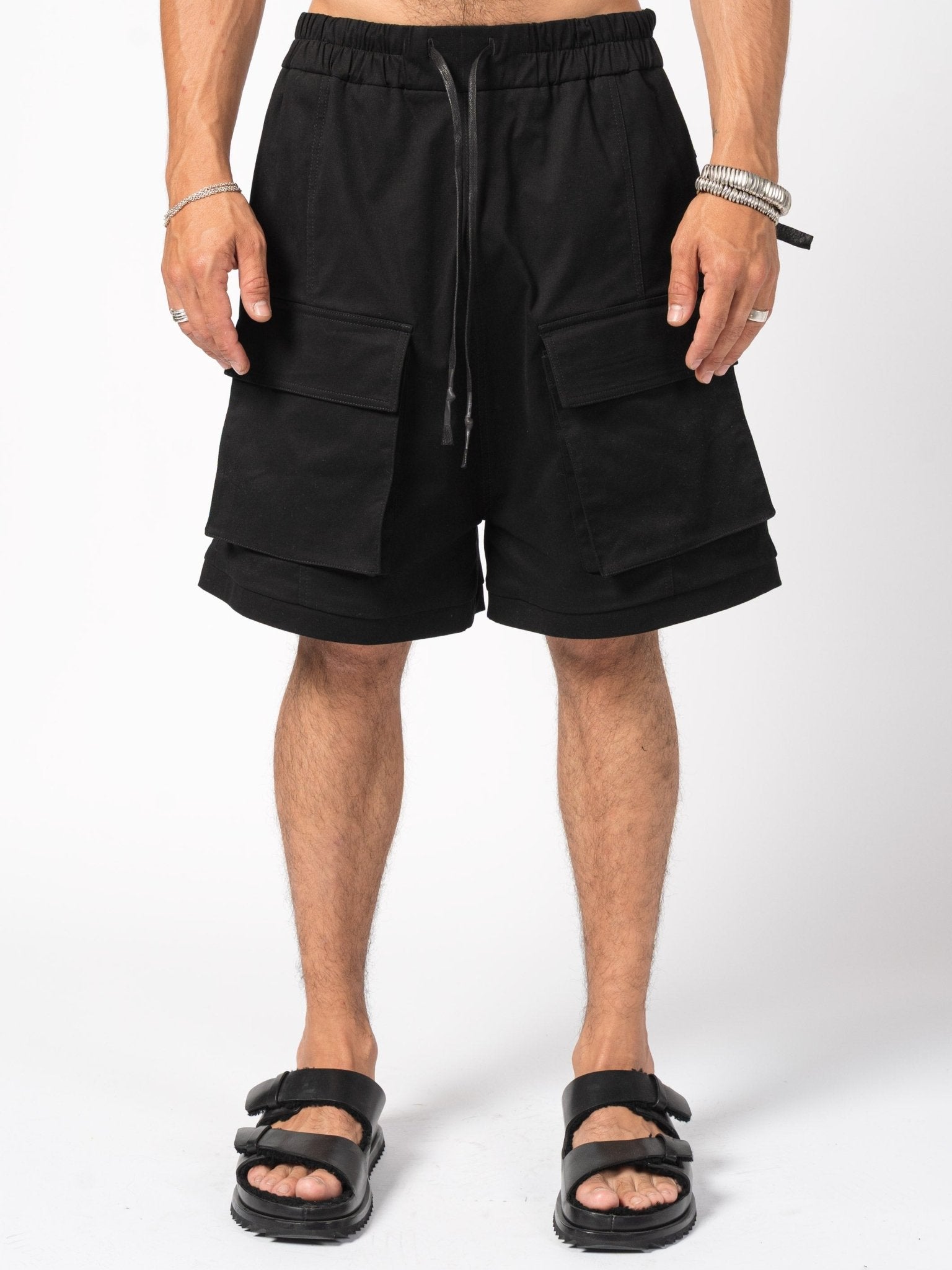 Wide - Leg Cargo Shorts - by 139DEC
