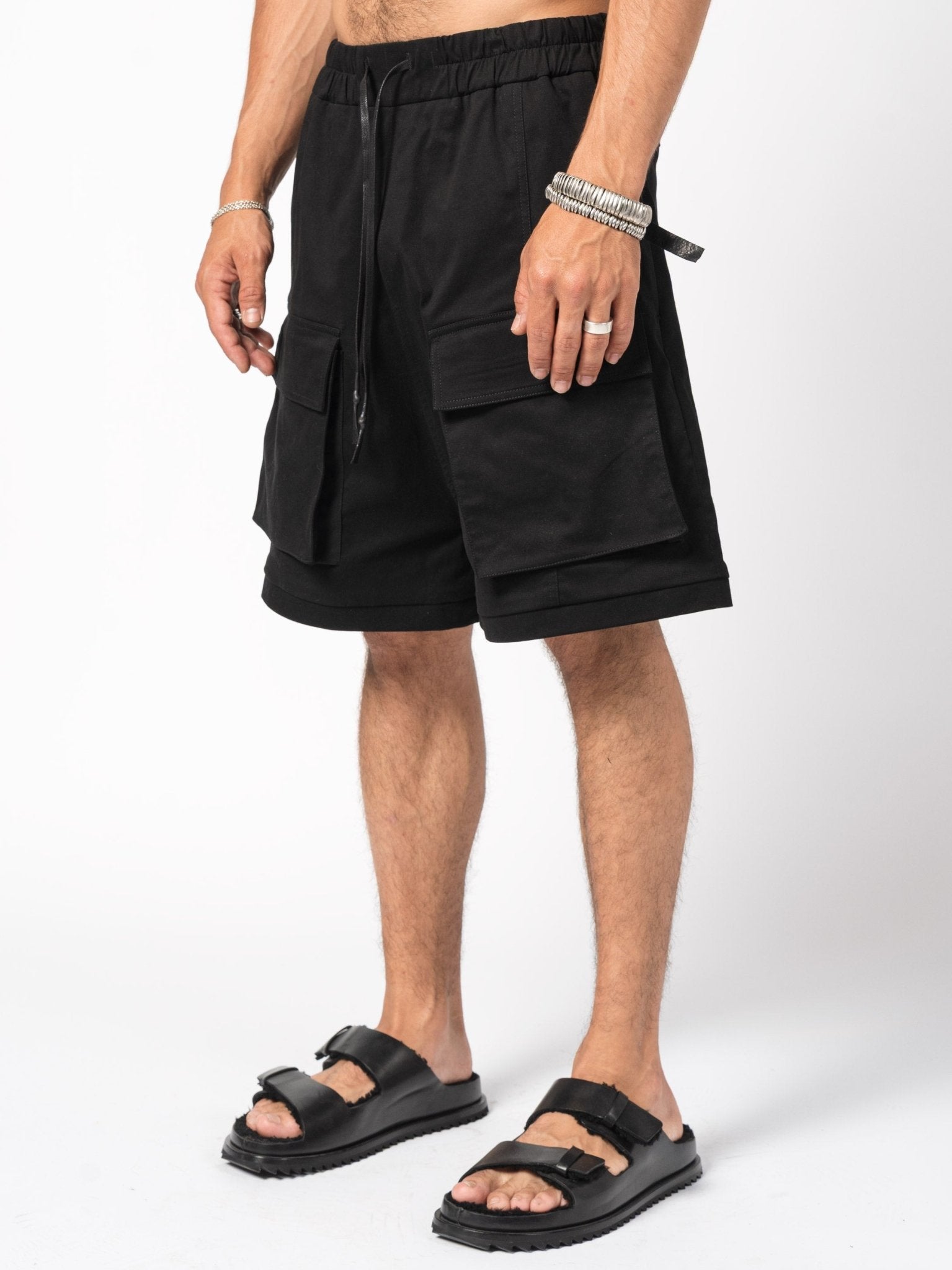 Wide - Leg Cargo Shorts - by 139DEC