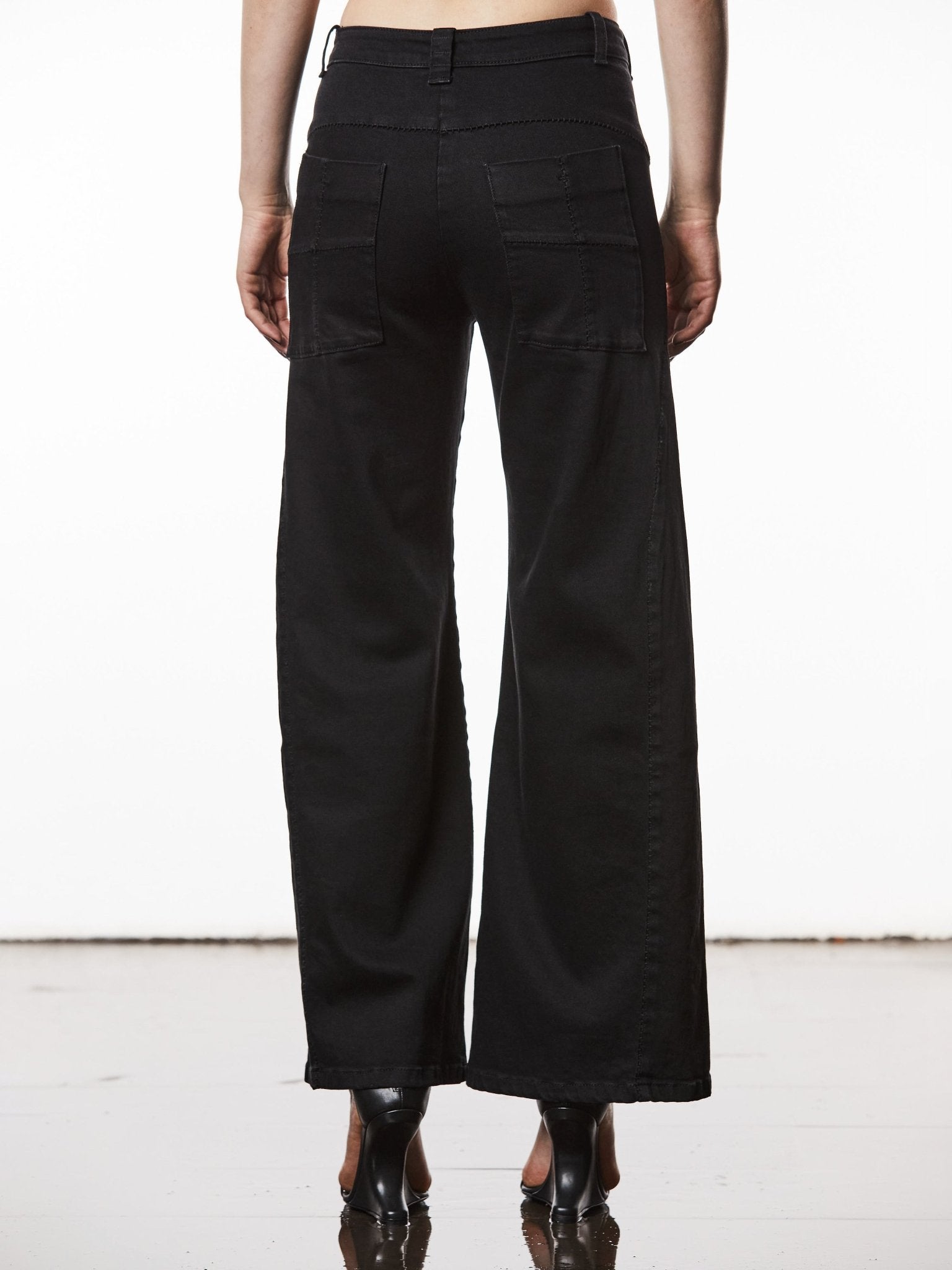 Wide Leg Denim Jeans - by THOM KROM