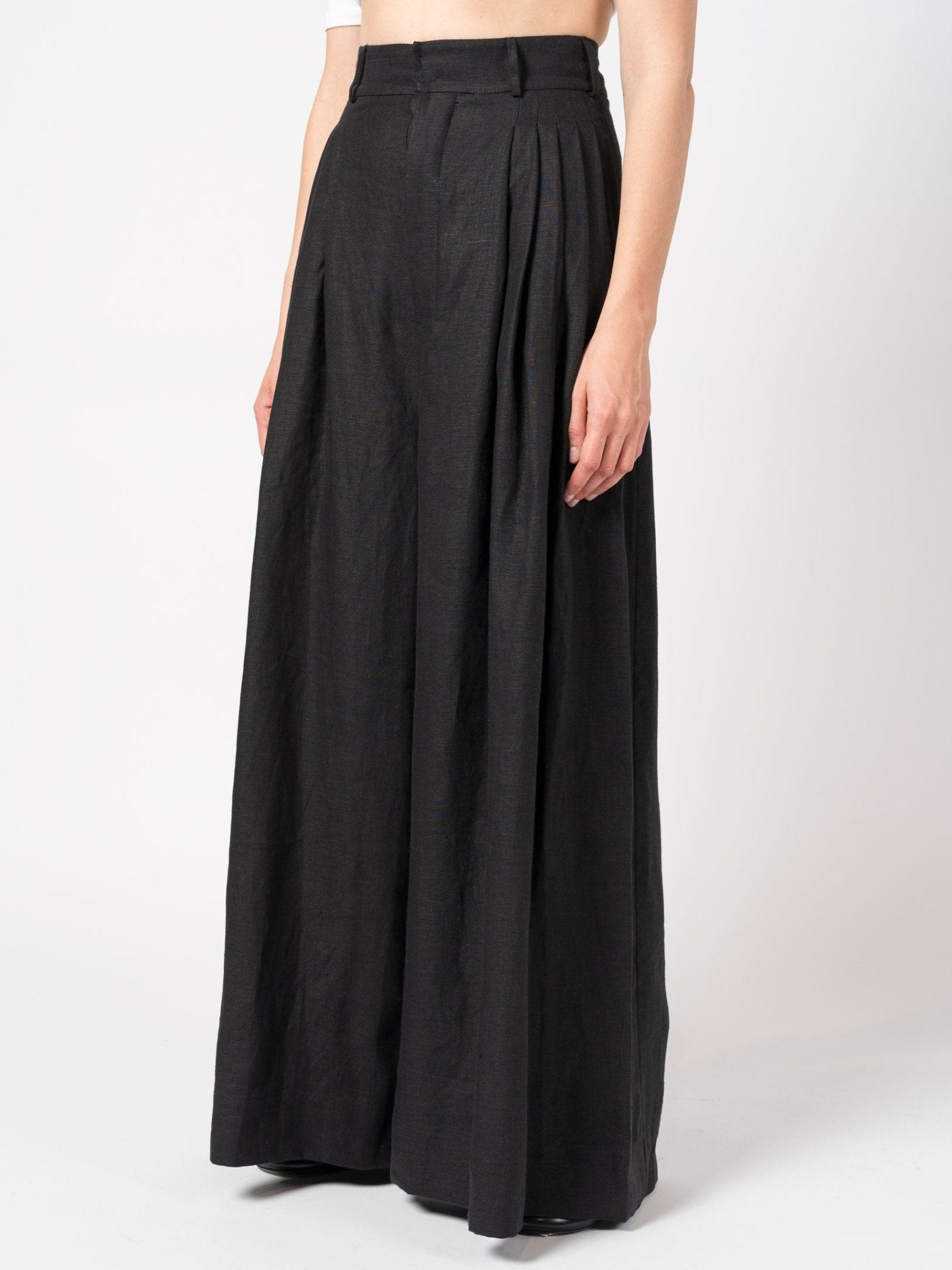 Wide - Leg Linen Pants - by 139DEC
