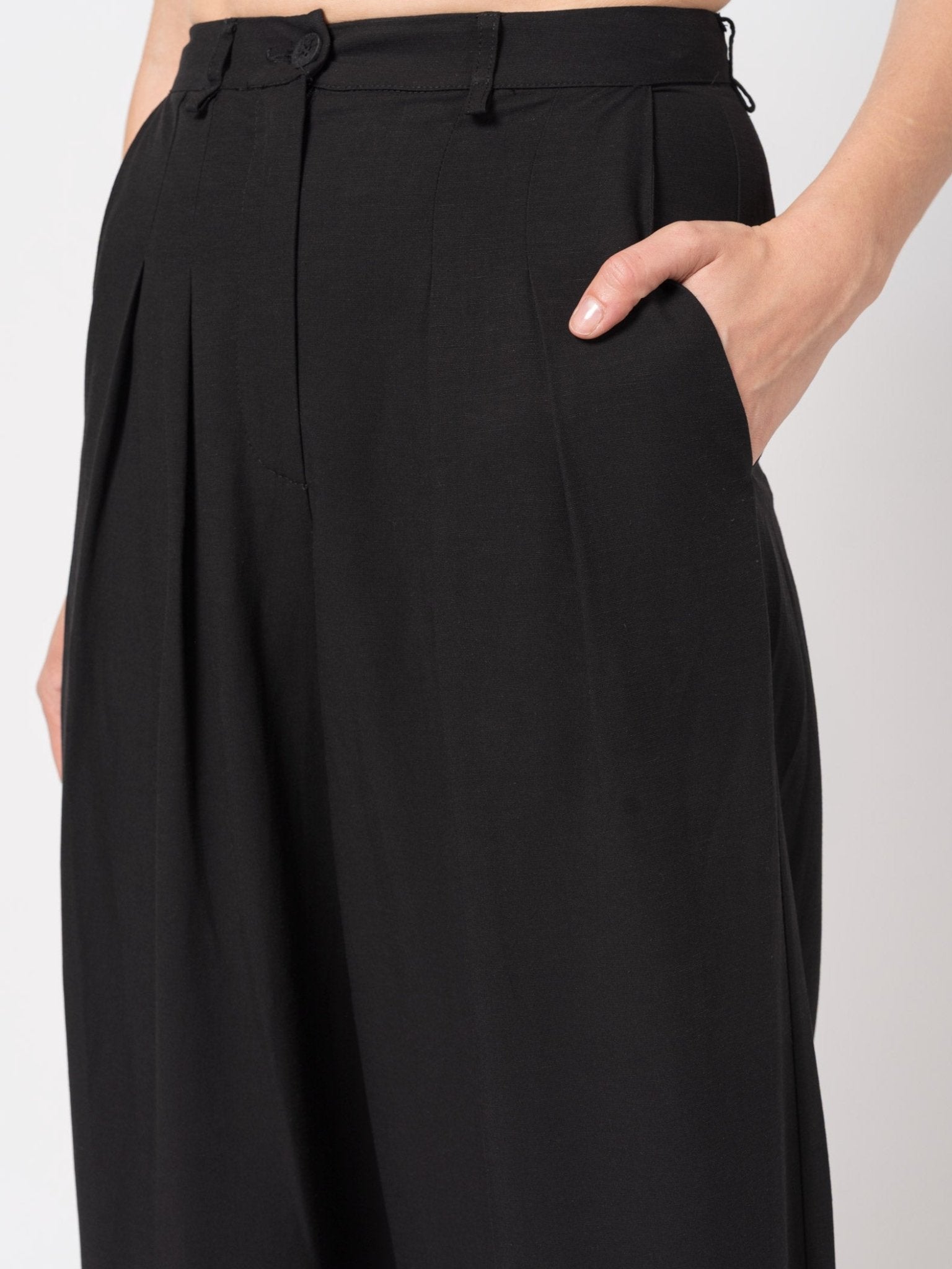 Wide - Leg Pleated Trousers - by NOSTRA SANTISSIMA