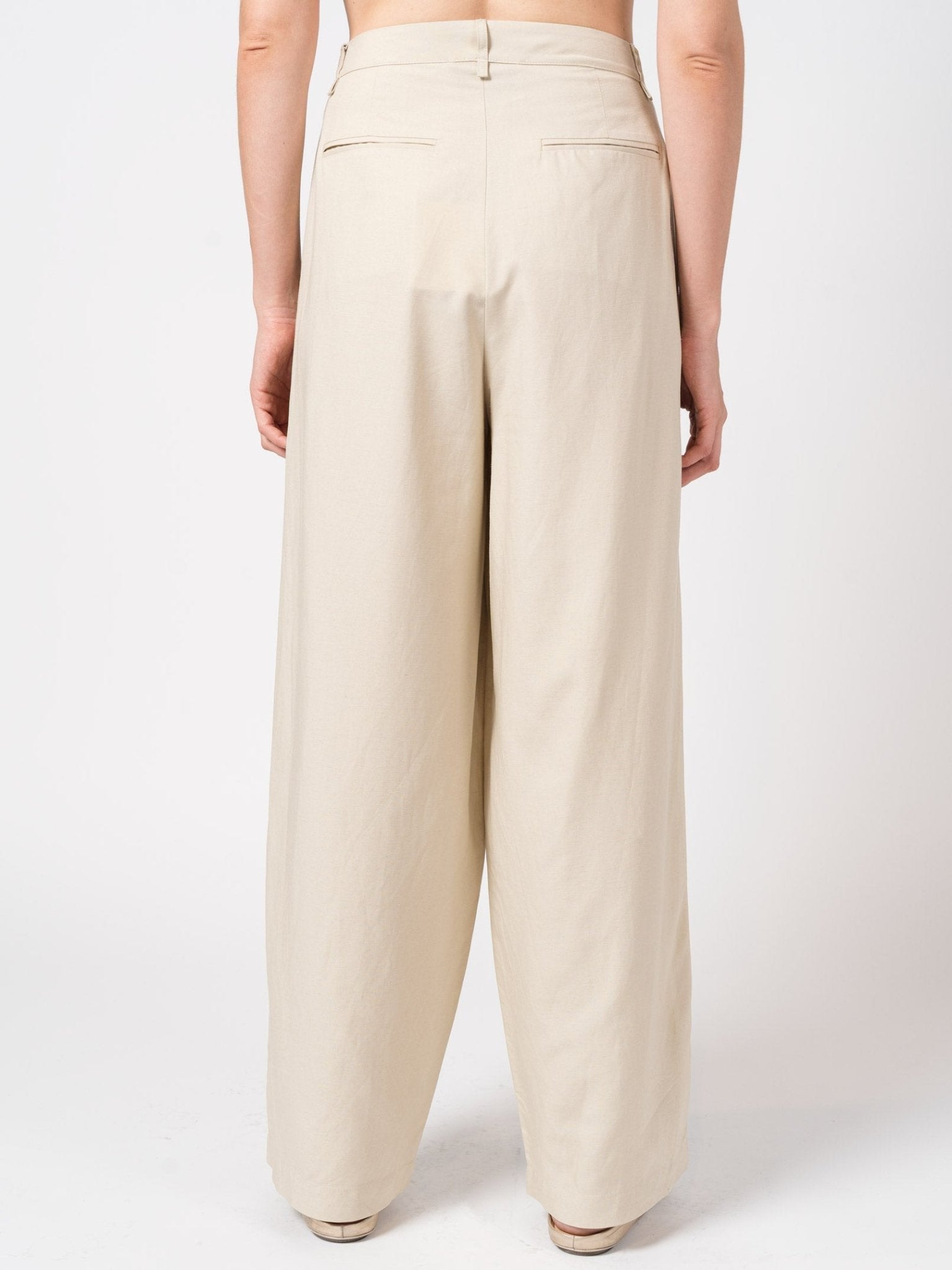 Wide - Leg Pleated Trousers - by NOSTRA SANTISSIMA