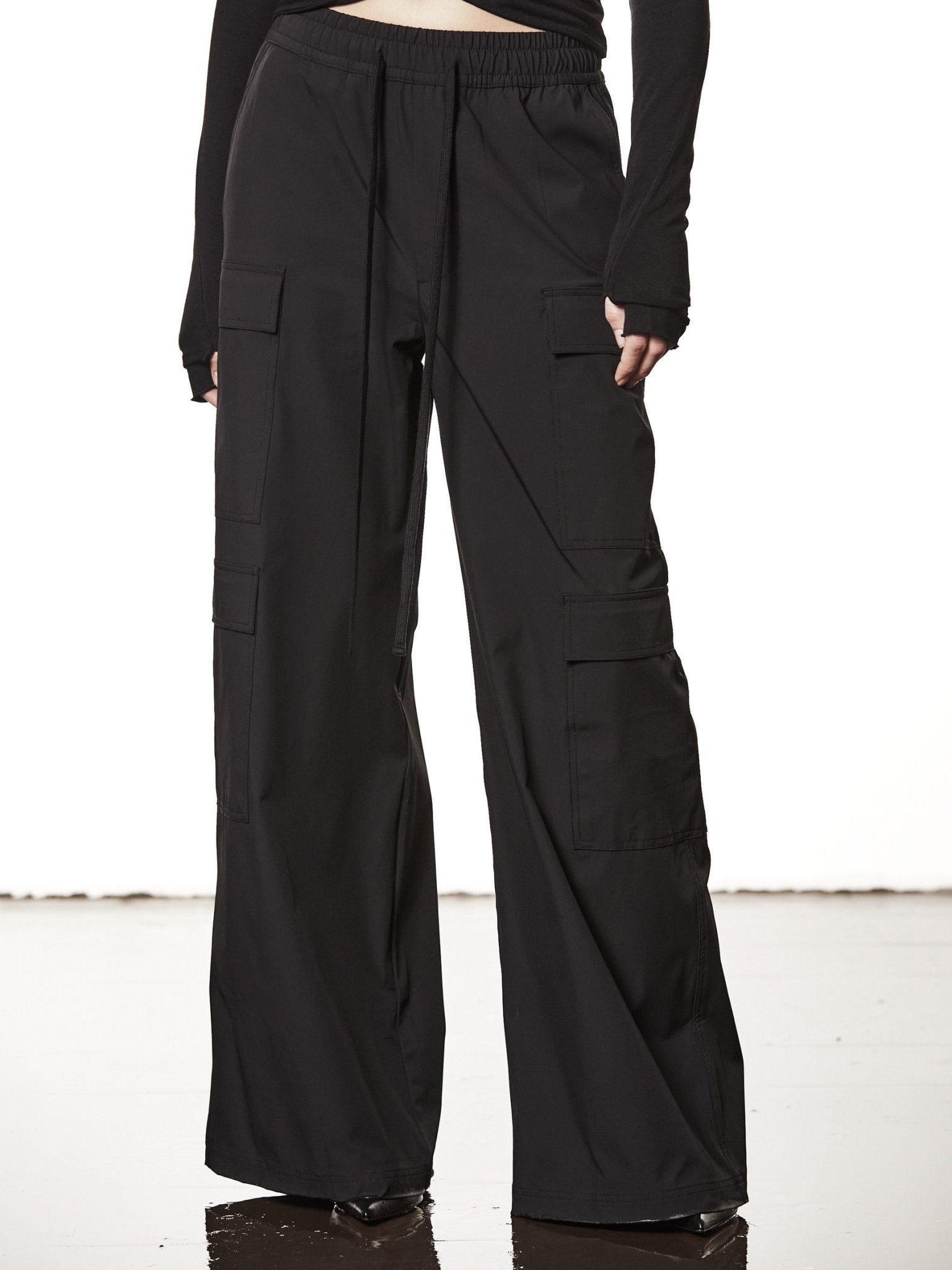 Wide - Leg Technical Trousers - by THOM KROM