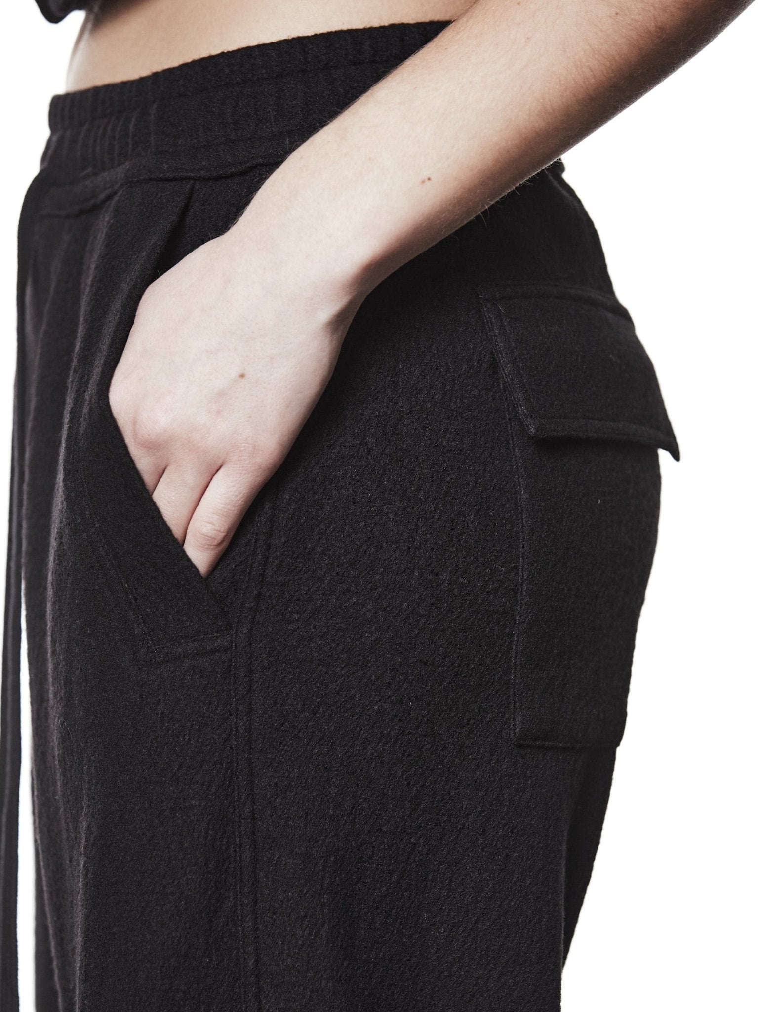 Wide - Leg Wool Trousers - by THOM KROM