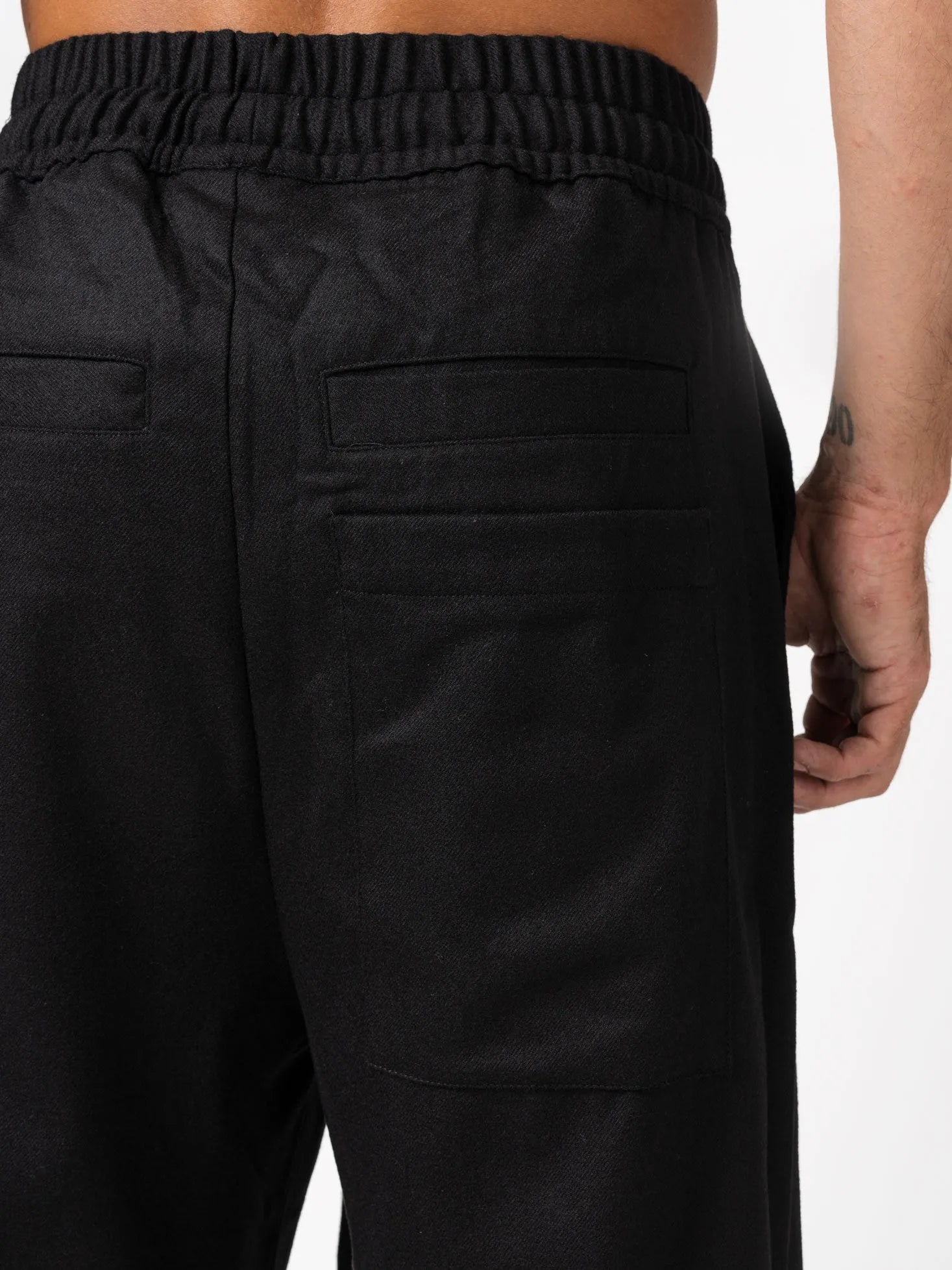 Wide leg wool trousers - by THOM KROM