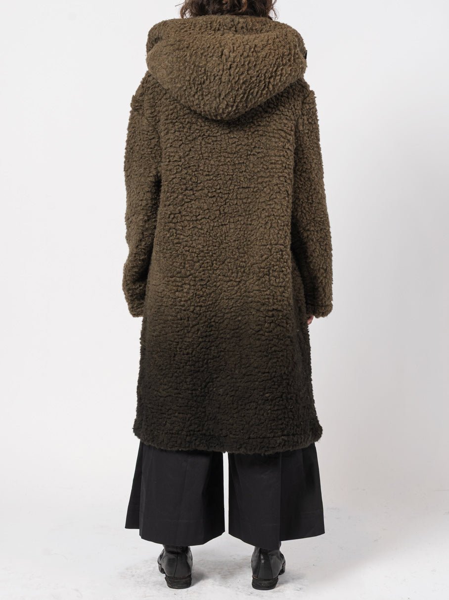 Wool - Blend Hooded Coat - by NOSTRA SANTISSIMA