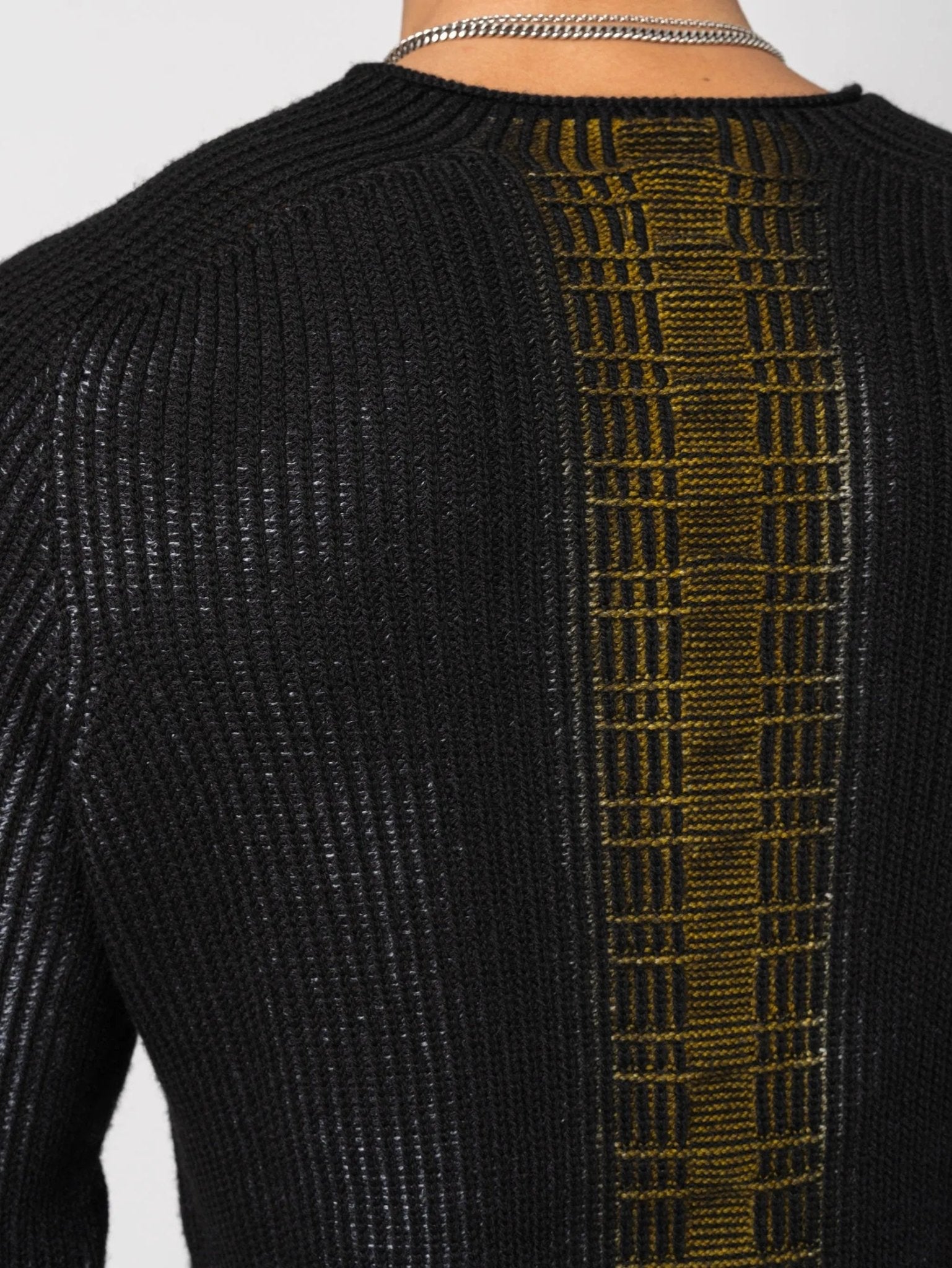 Wool Knit Sweater with Back Detail - by MD75