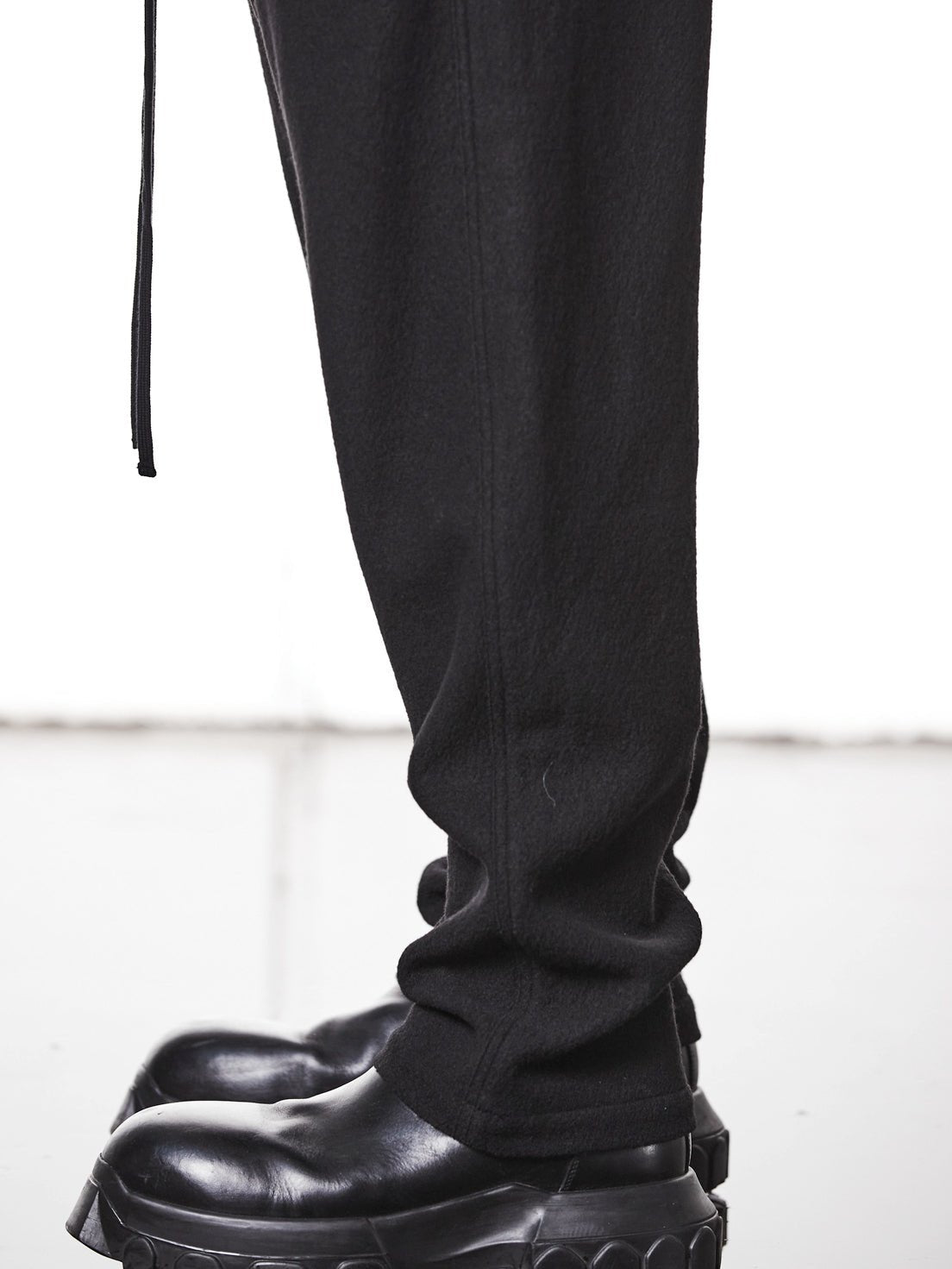 Wool Low Crotch Trousers - by THOM KROM