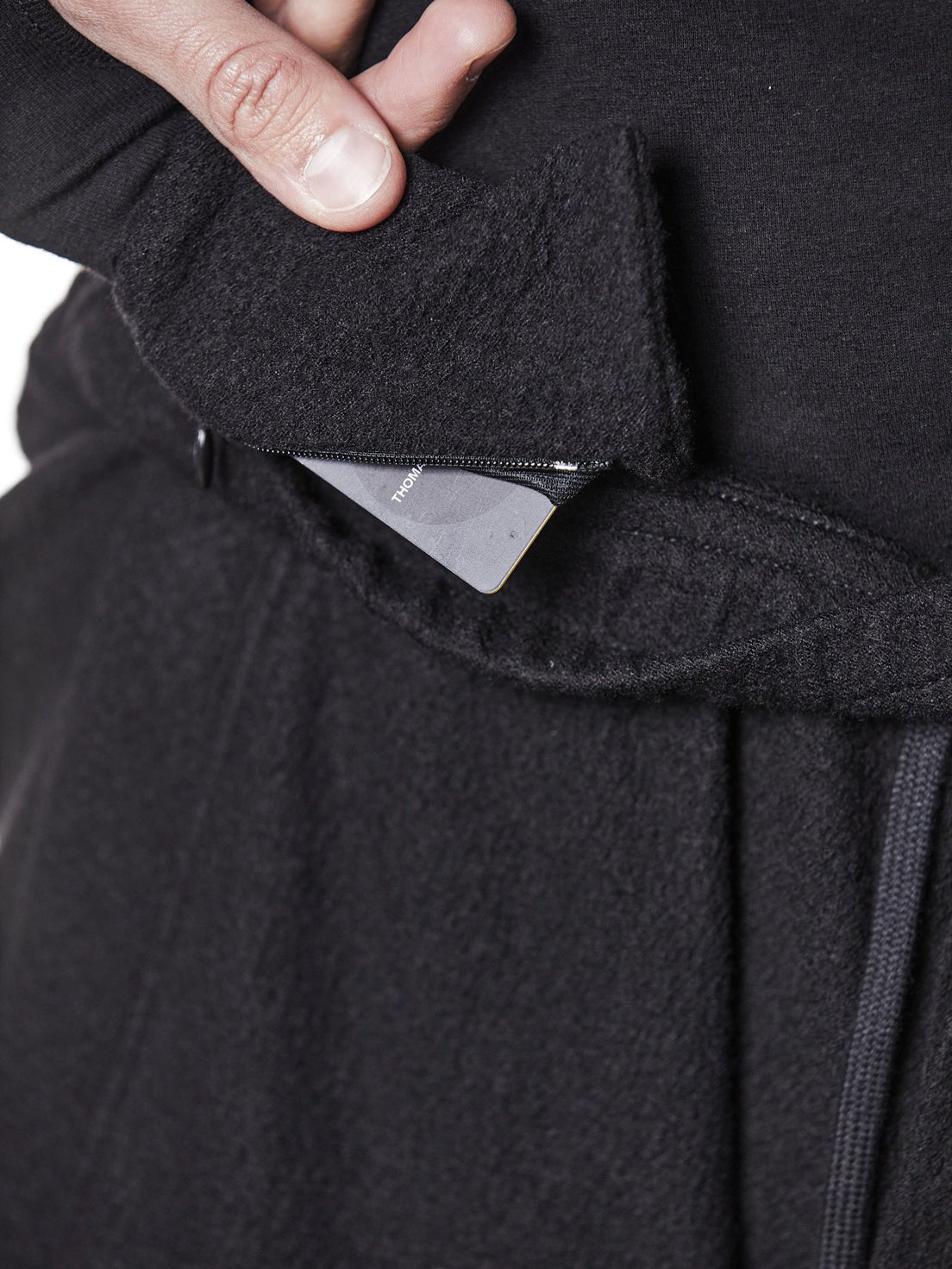 Wool Low Crotch Trousers - by THOM KROM