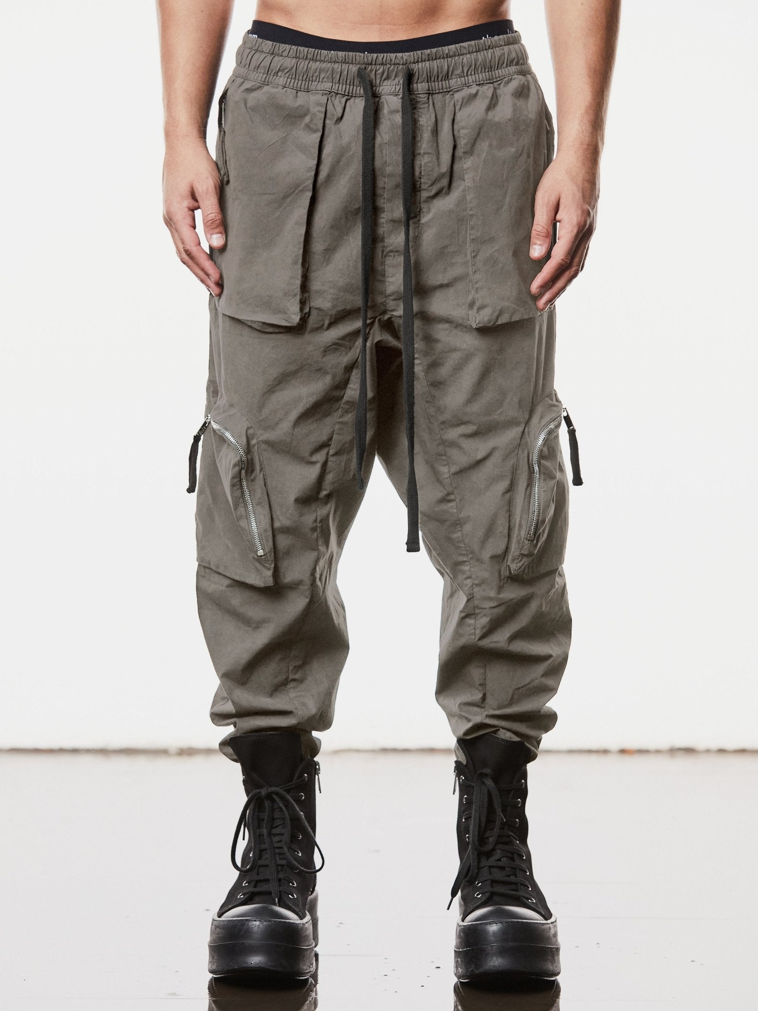 Woven Cargo Trousers - by THOM KROM