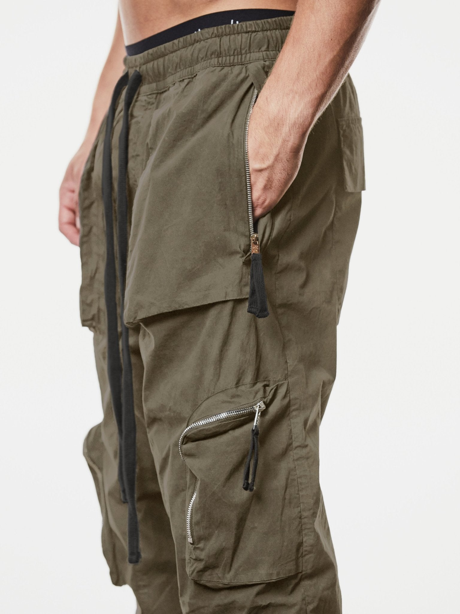 Woven Cargo Trousers - by THOM KROM