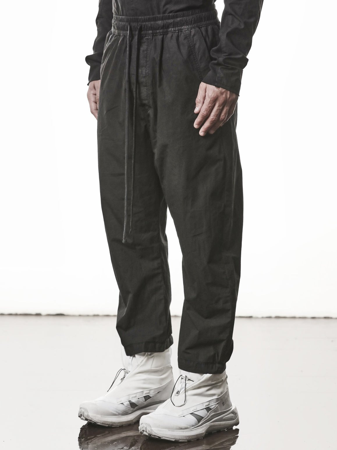 Woven Cropped Cotton Trousers - by THOM KROM