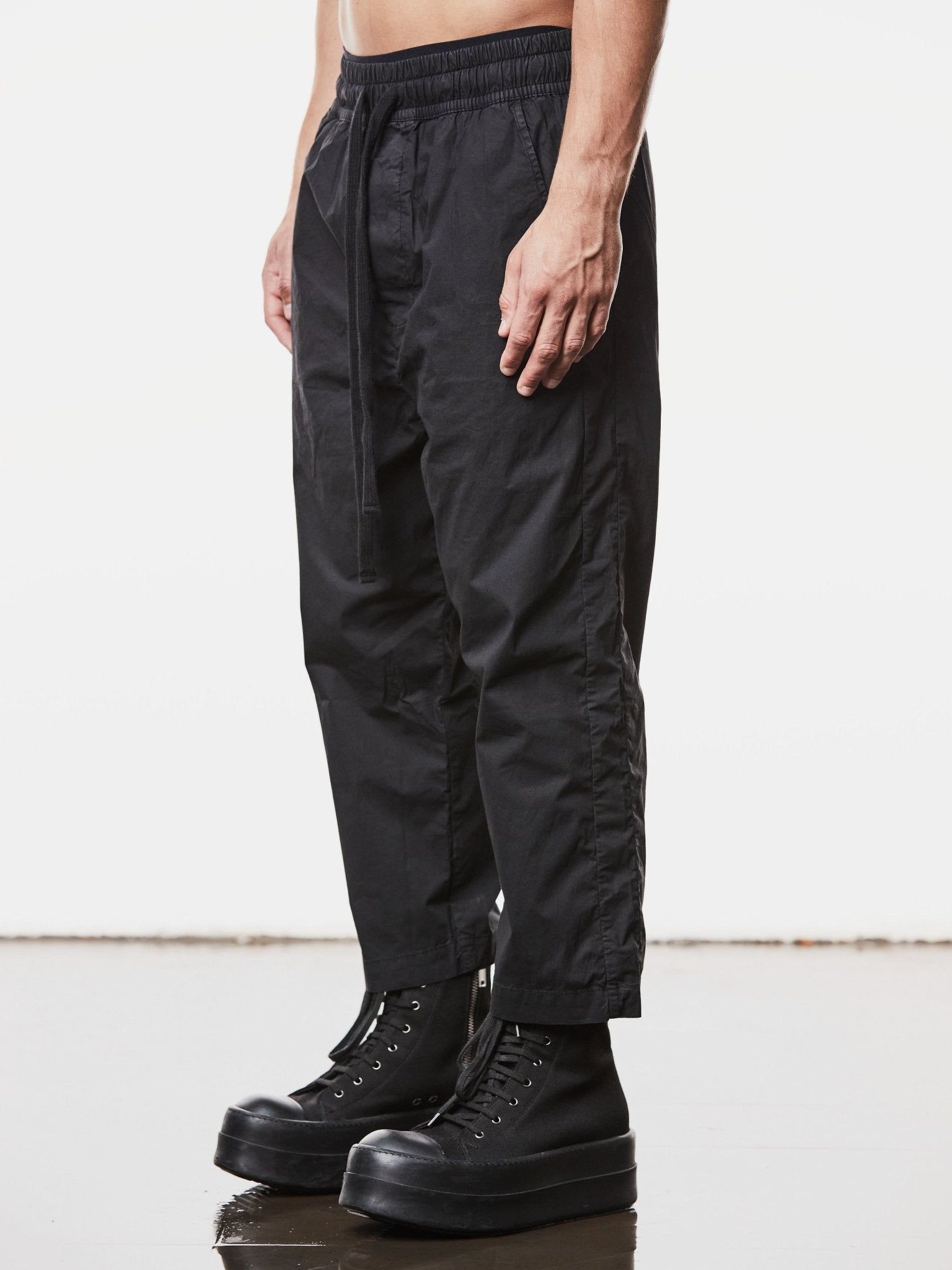 Woven Cropped Leg Trousers - by THOM KROM