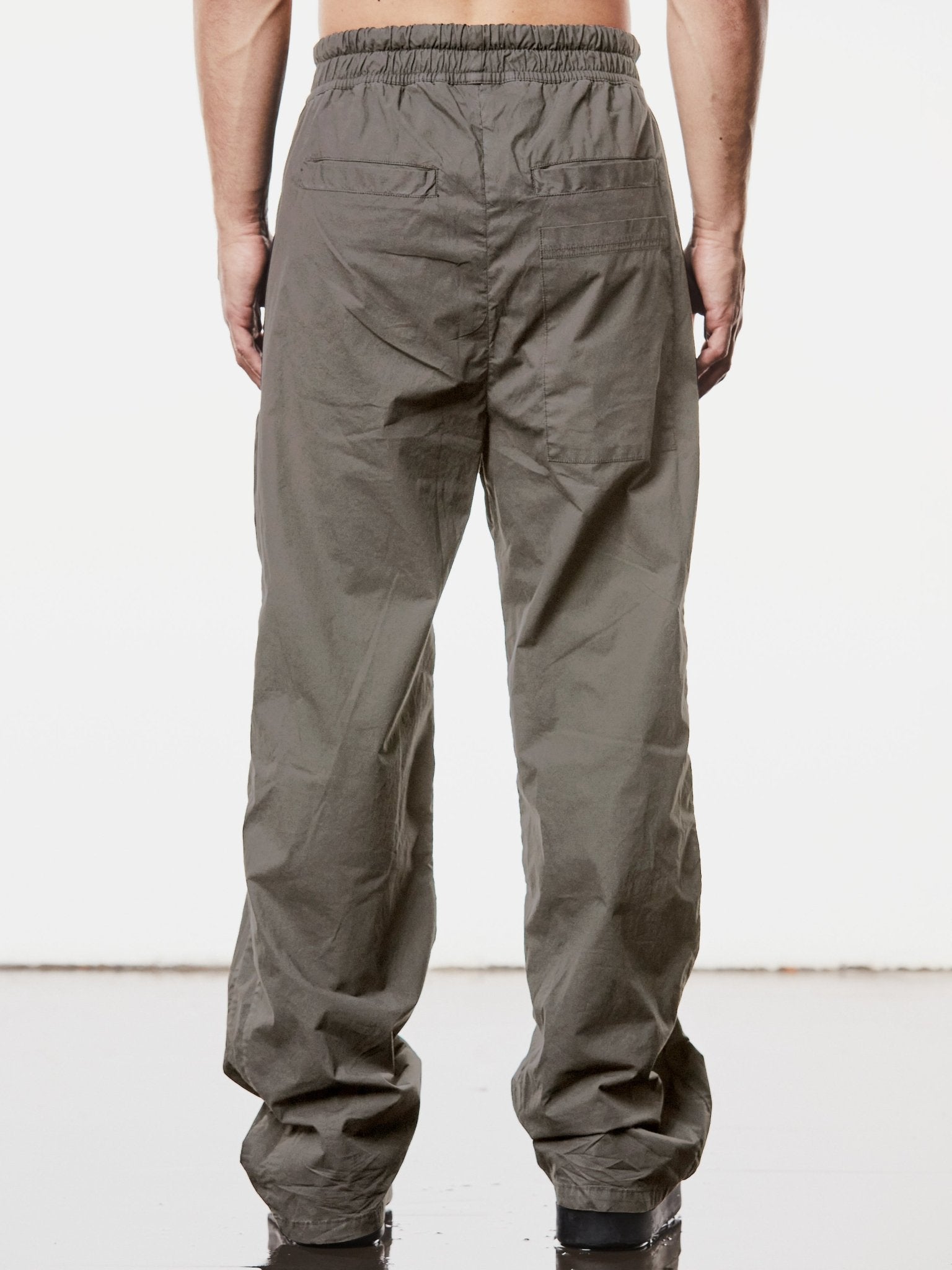 Woven Wide Leg Trousers - by THOM KROM