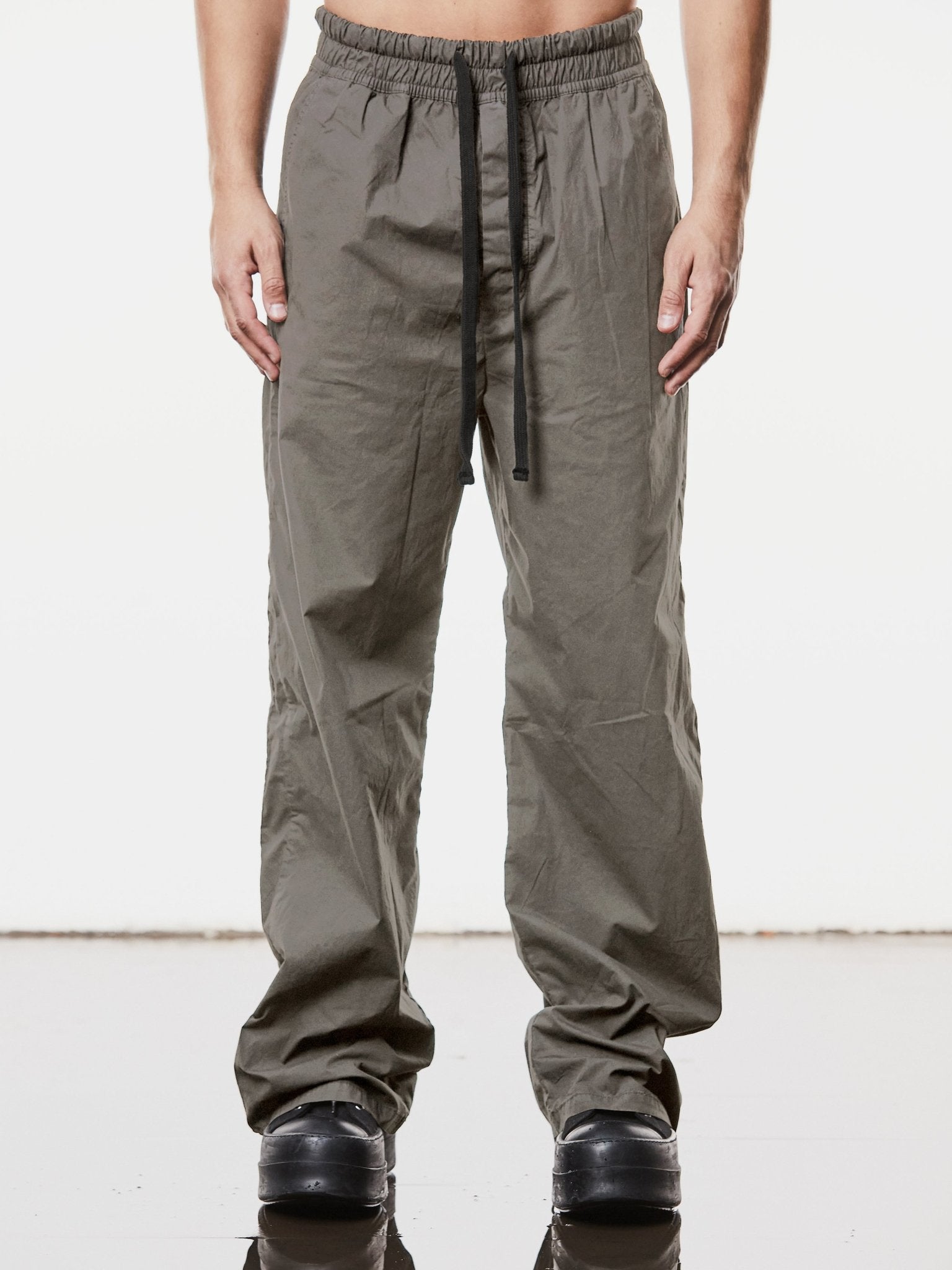 Woven Wide Leg Trousers - by THOM KROM