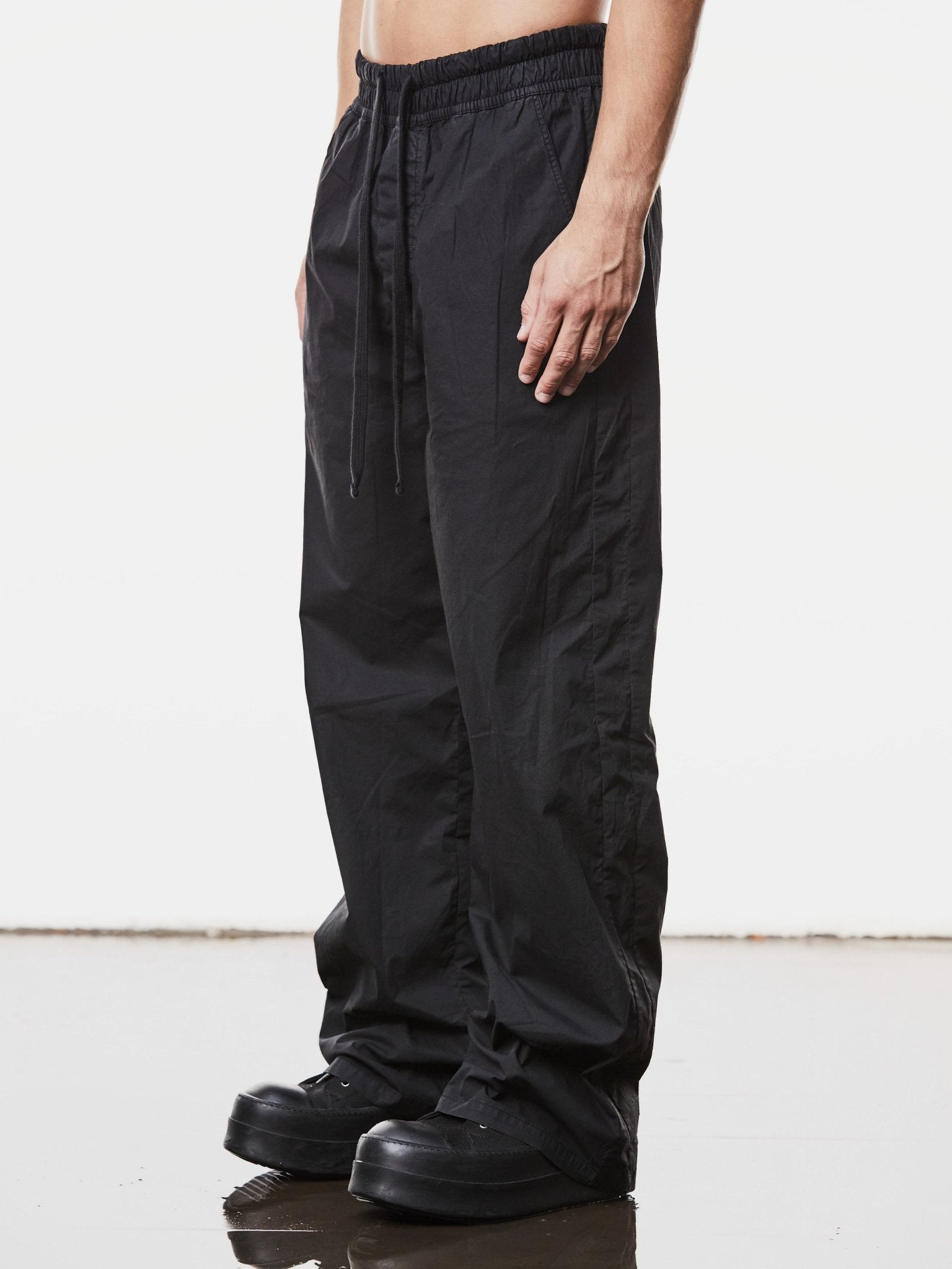 Woven Wide Leg Trousers - by THOM KROM