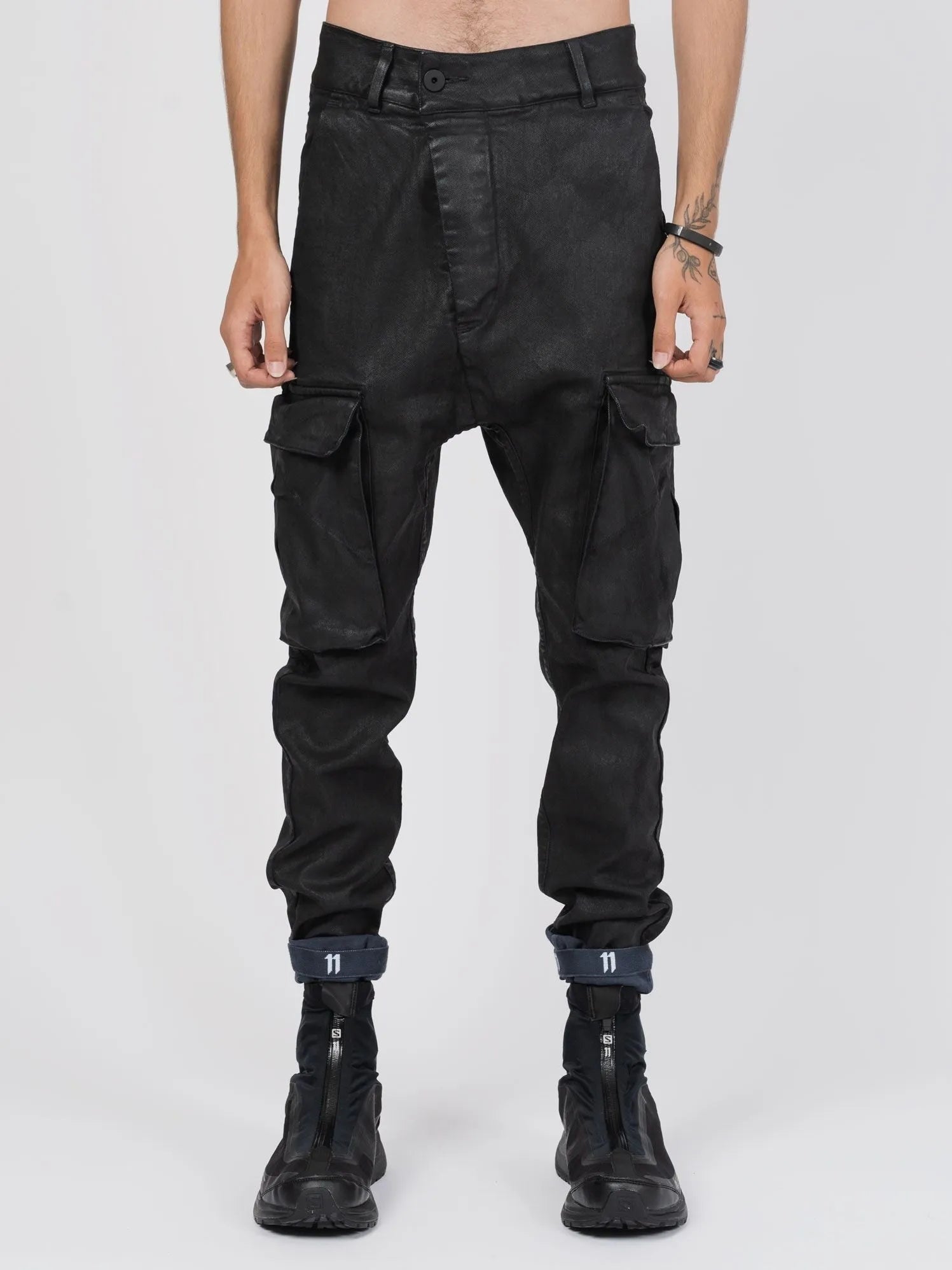 11 by BBS P21B - F1481 Cargo Pants - by 11 BY BORIS BIDJAN