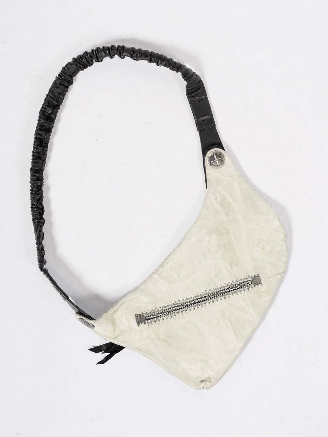 Object-Dyed Leather Crossbody Pouch