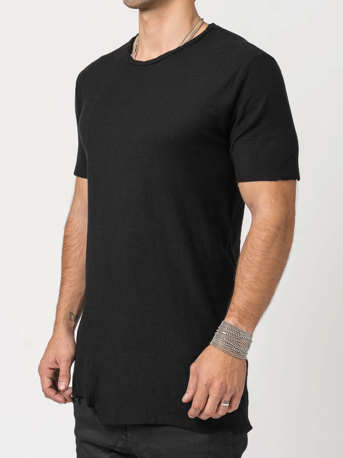 Rustic Cotton Long T-Shirt