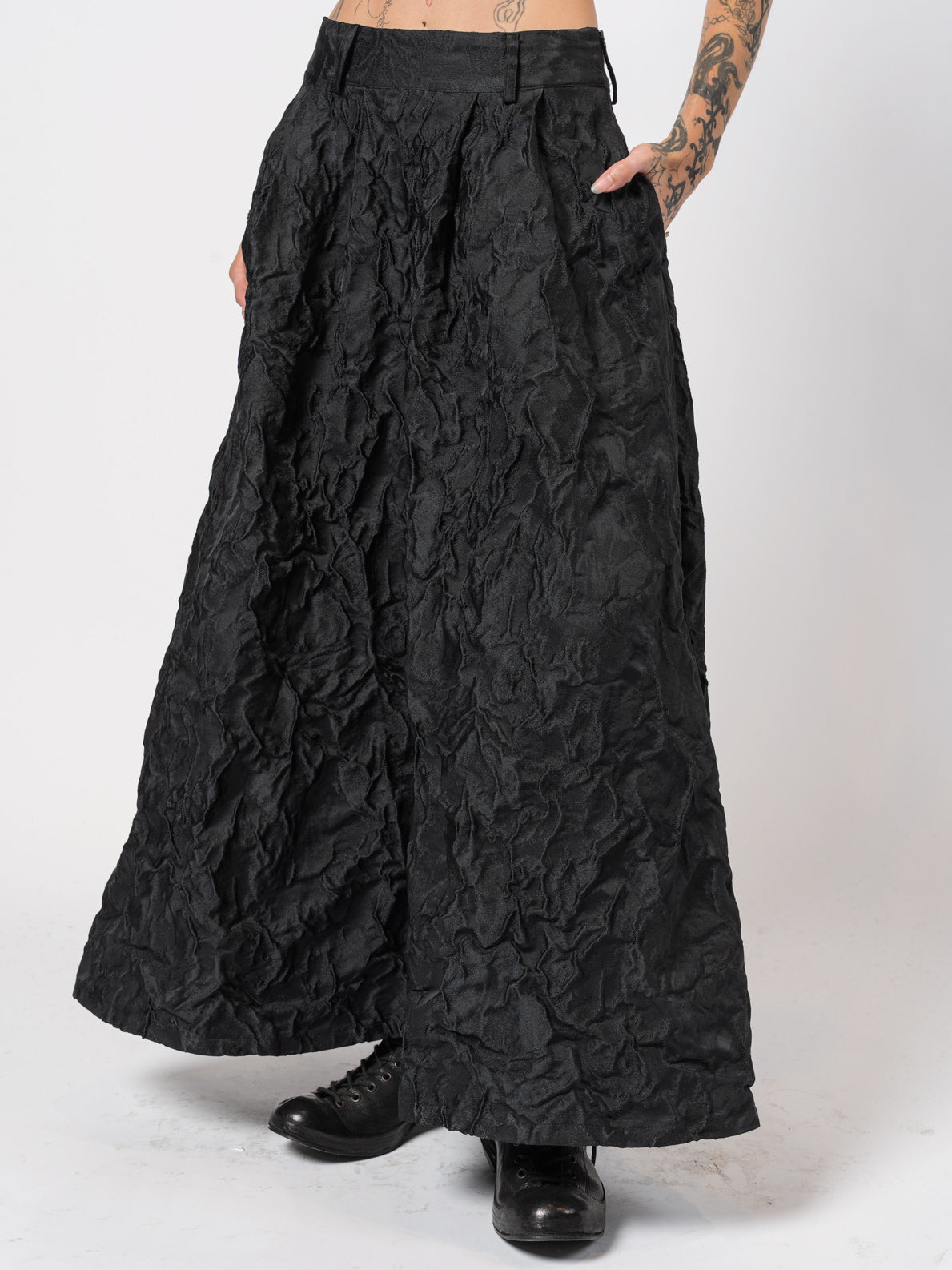 Textured Maxi Skirt