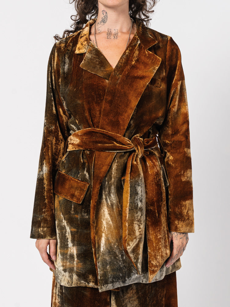 Velvet Wrap Jacket
