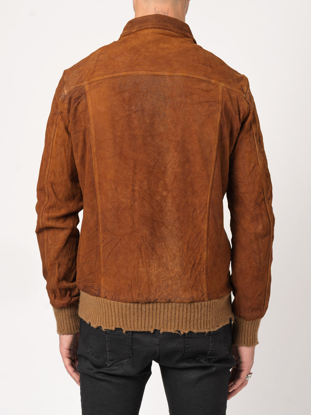 Brushed Lambskin Leather Jacket