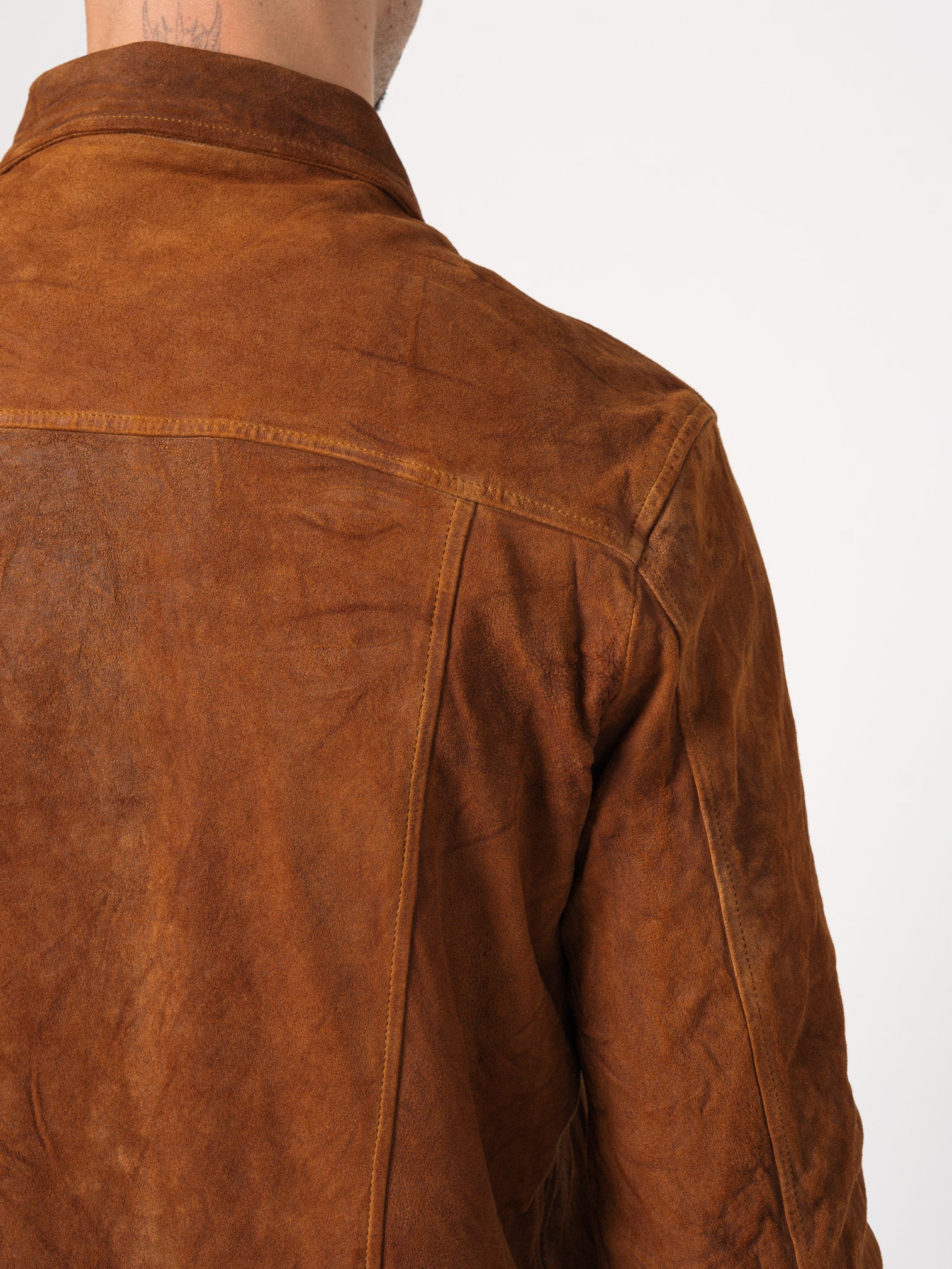 Brushed Lambskin Leather Jacket