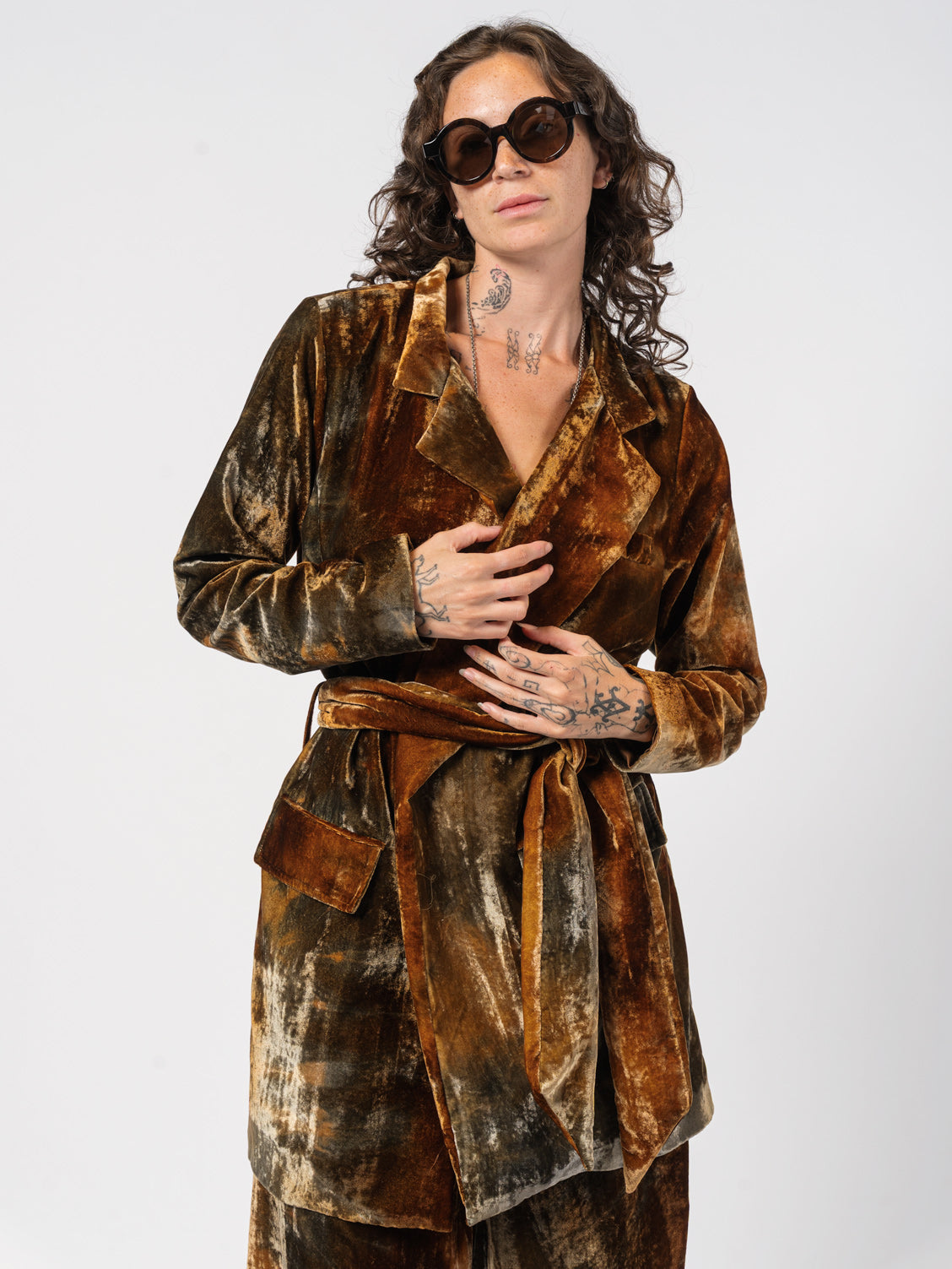 Velvet Wrap Jacket