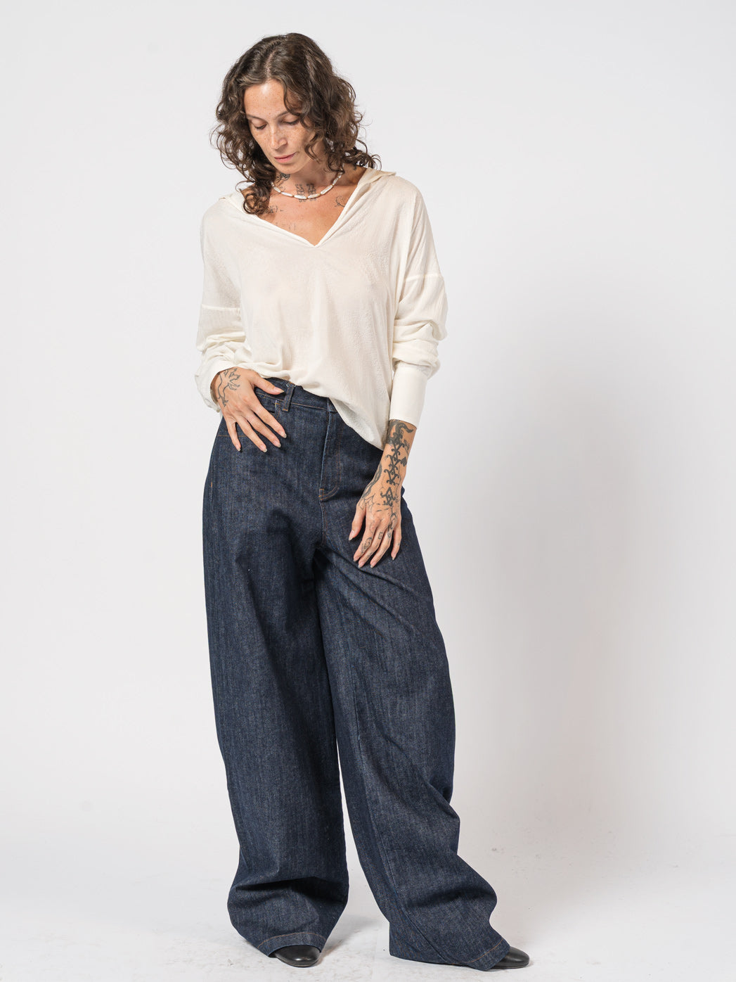 Viscose-Silk Top