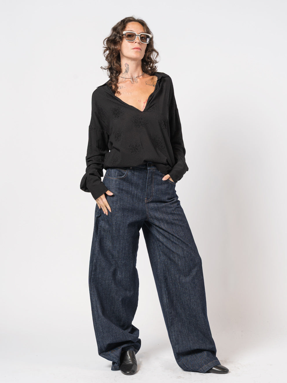Viscose-Silk Top