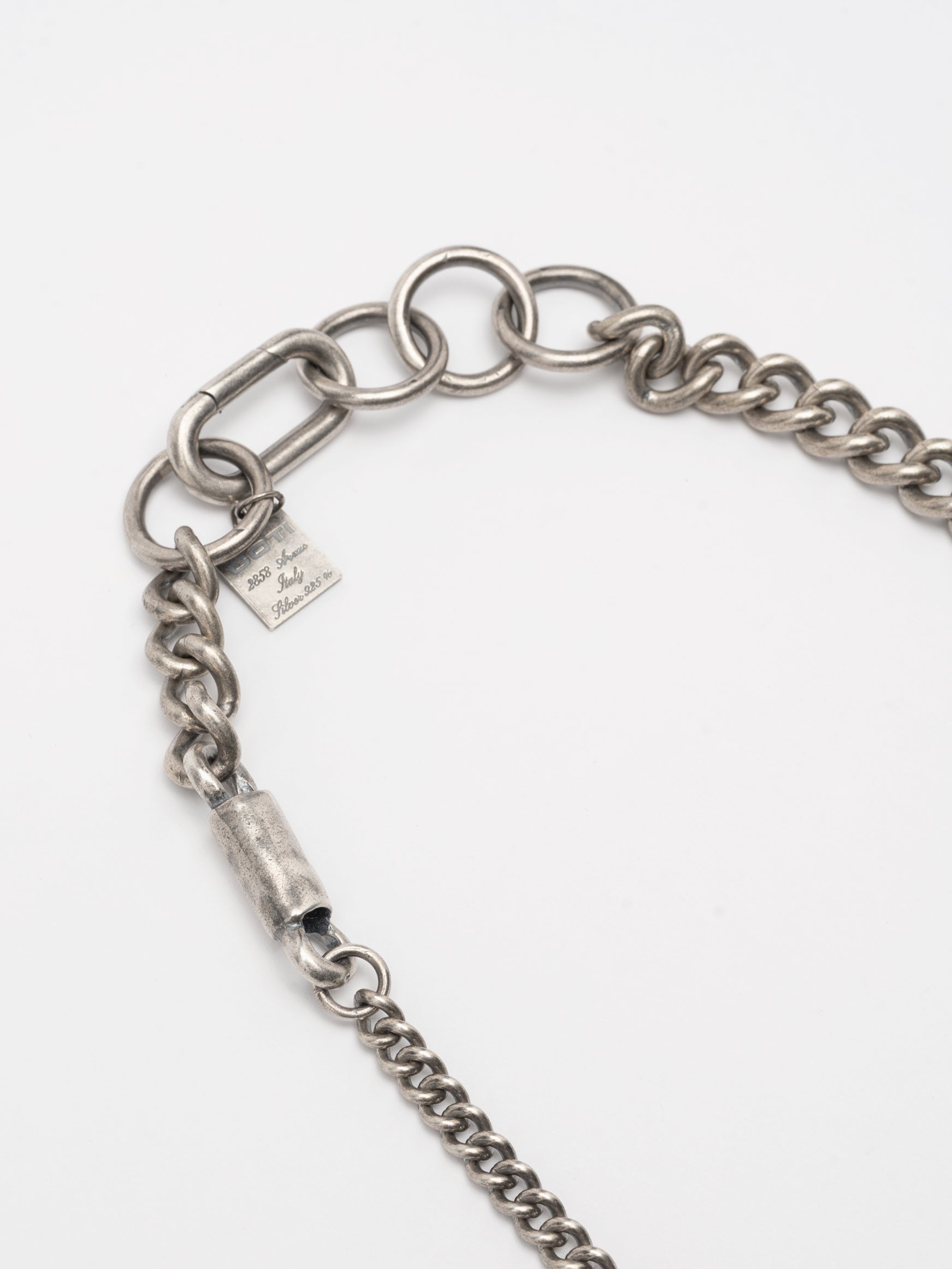 Mixed Link Silver Necklace