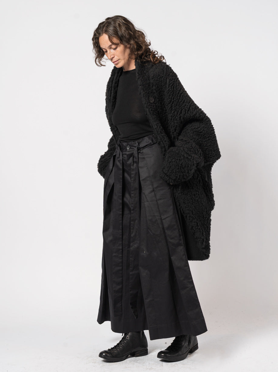 Textured Wool-Blend Coat