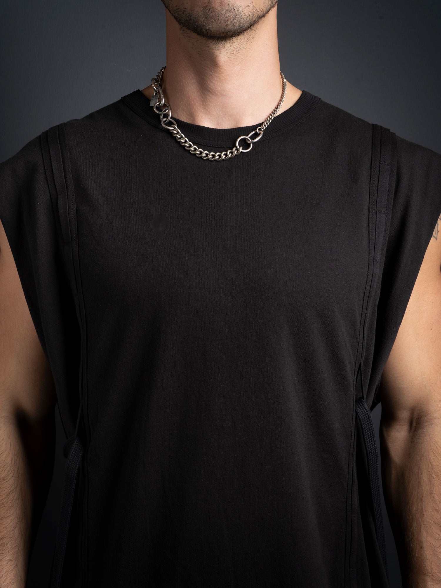 Mixed Link Silver Necklace