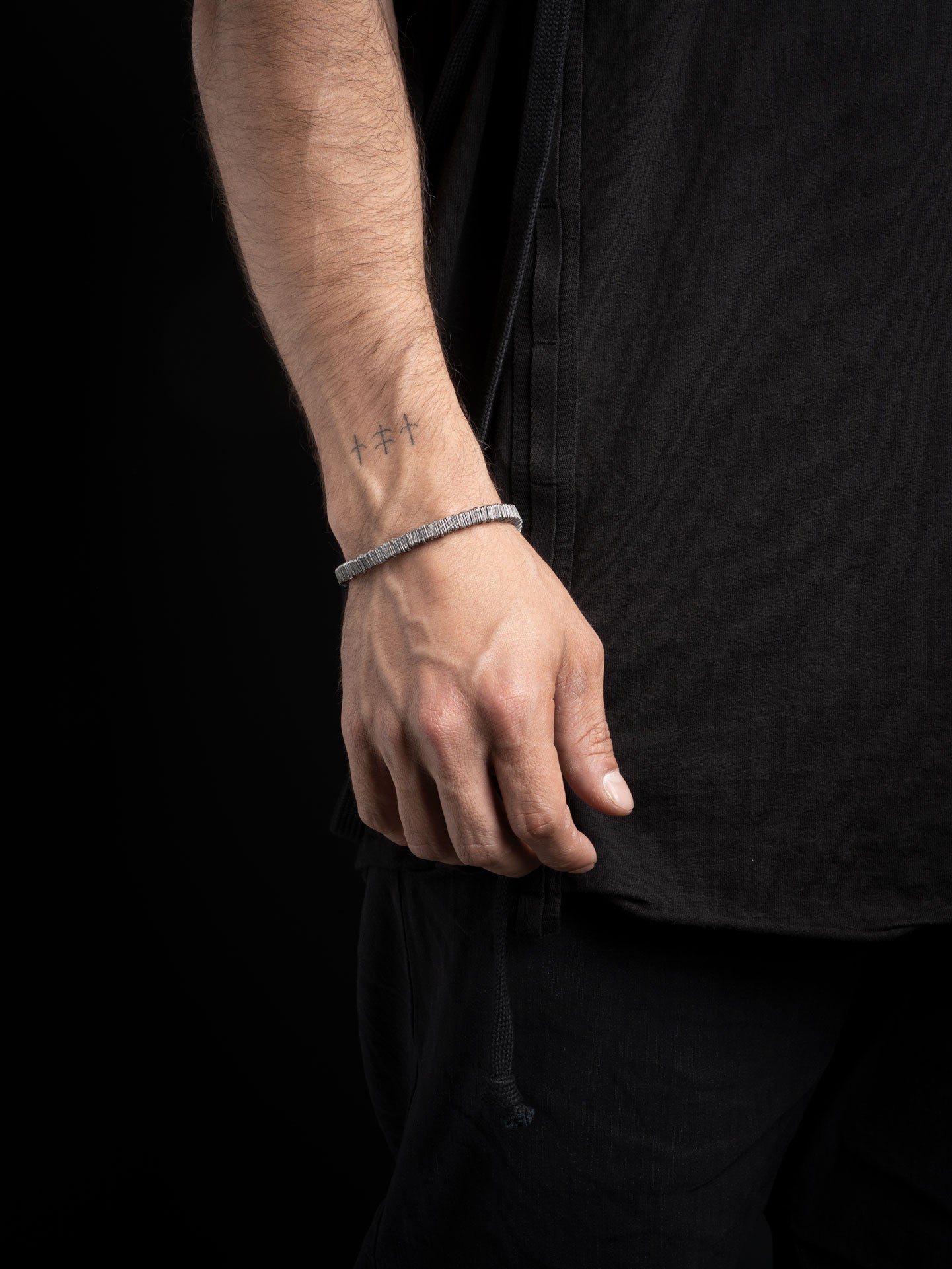 Silver Disc Bracelet