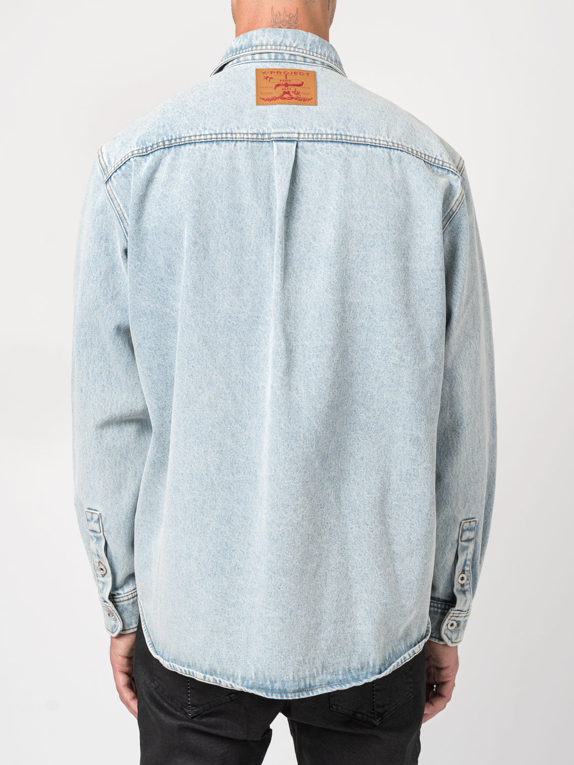 Snap-Off Denim Shirt